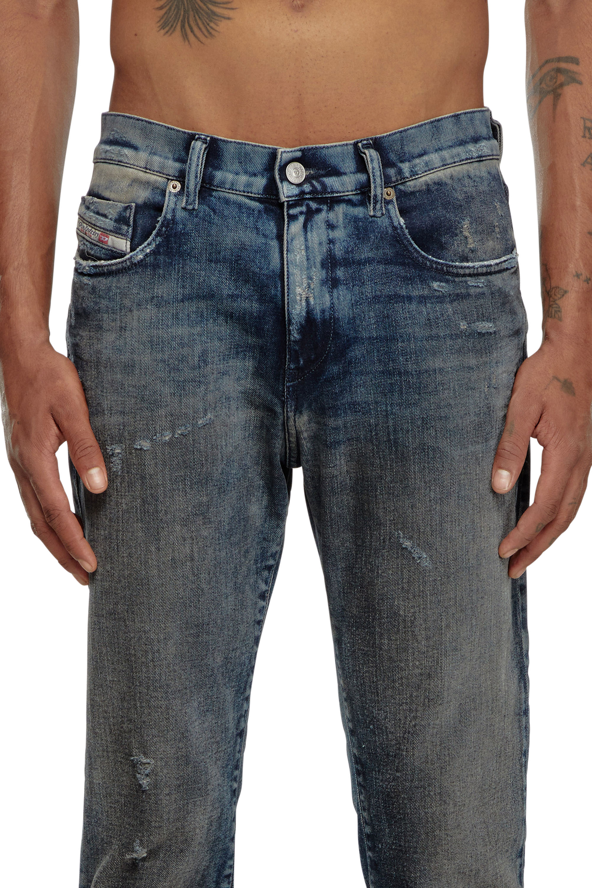 Diesel - Slim Jeans 2019 D-Strukt 09H54 Hombre, Azul Oscuro - 5