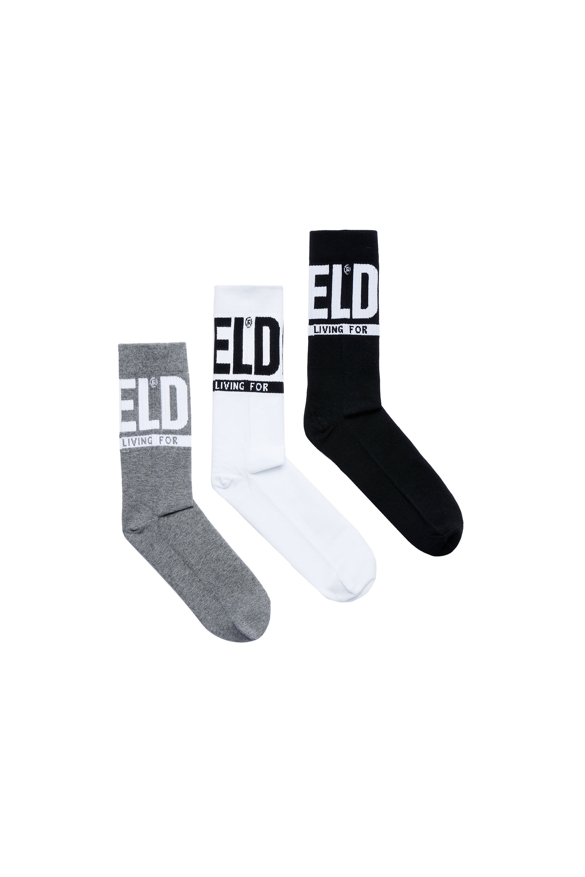 SKM-RAY-THREEPACK, Gris/Blanco - Calcetines