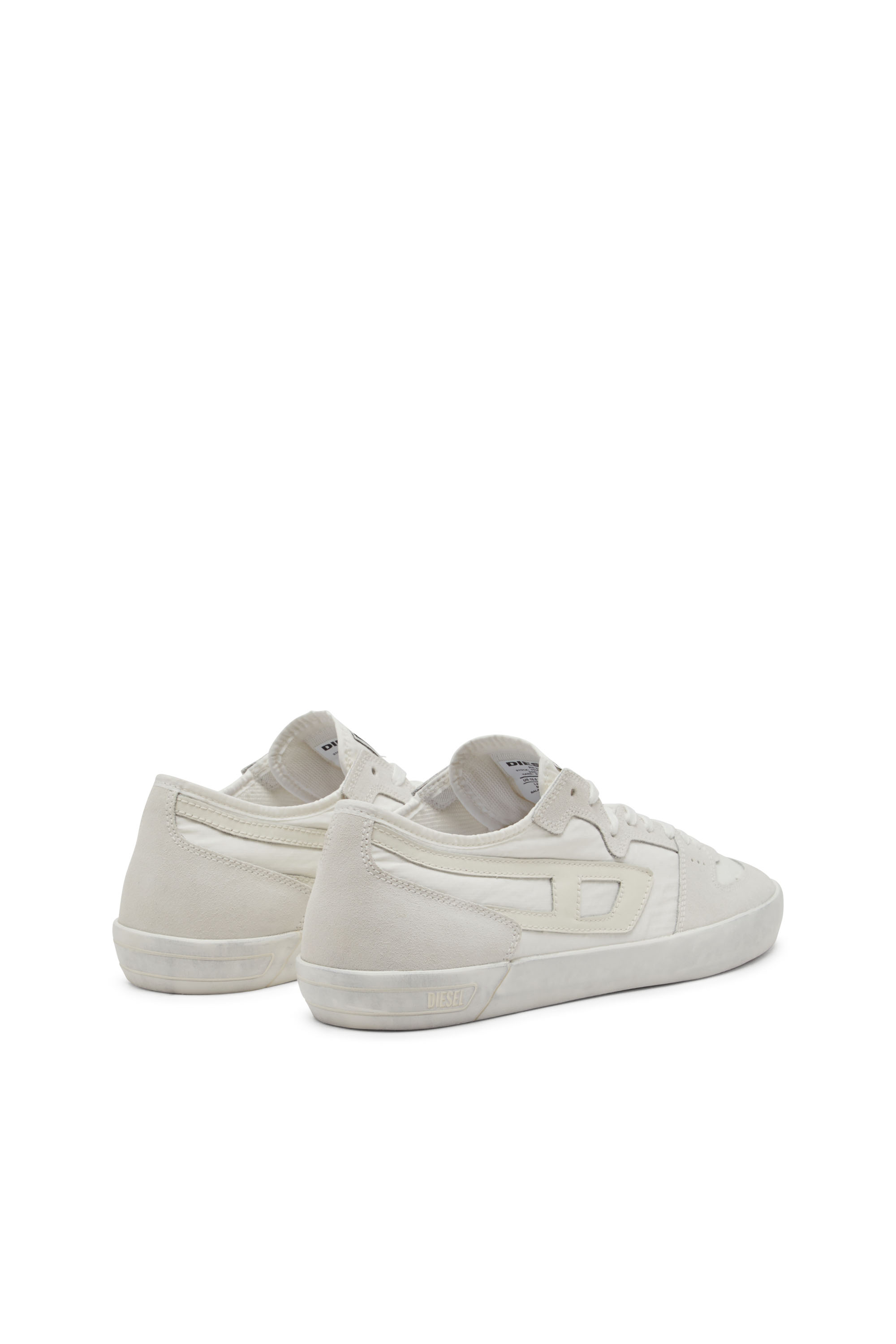 Diesel - S-LEROJI D-1 LOW, S-Leroji D-Deportivas de ripstop acolchado y gamuza Hombre in Blanco - 3