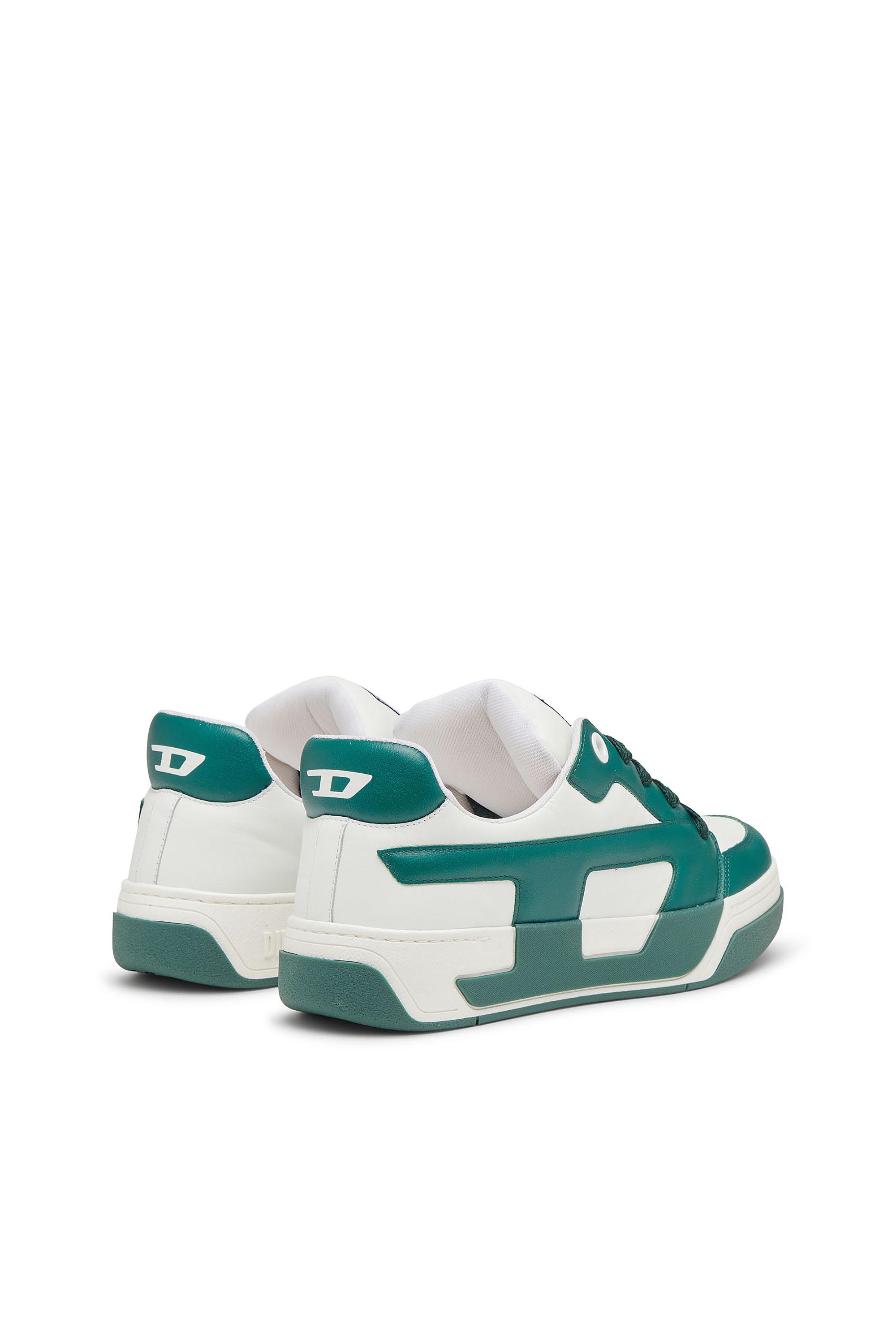 Diesel - S-D-OLLIE LOW, D-Ollie -Zapatillas en cuero de bloques de color Hombre in Blanco - 4