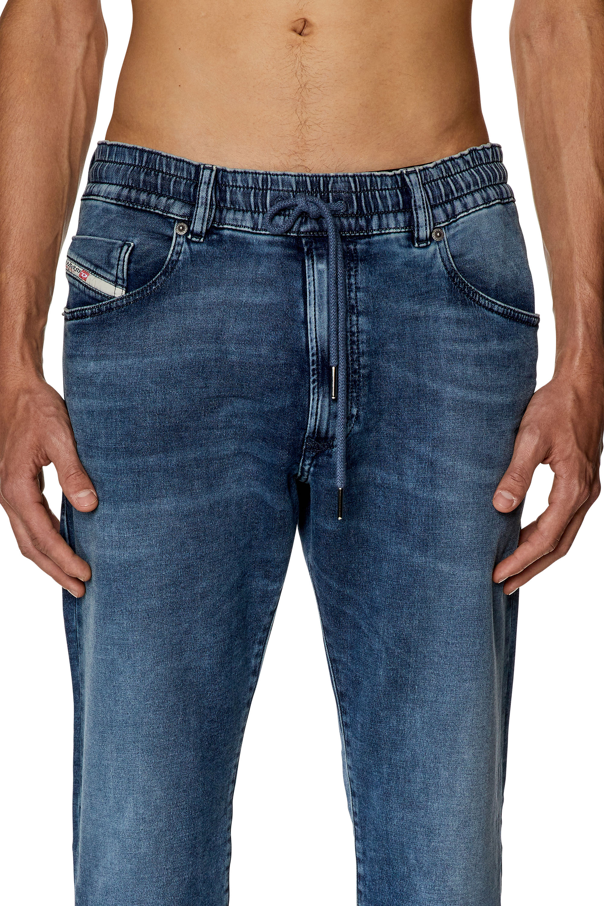 Diesel - Krooley JoggJeans® 068FJ Tapered, Azul medio - Image 3