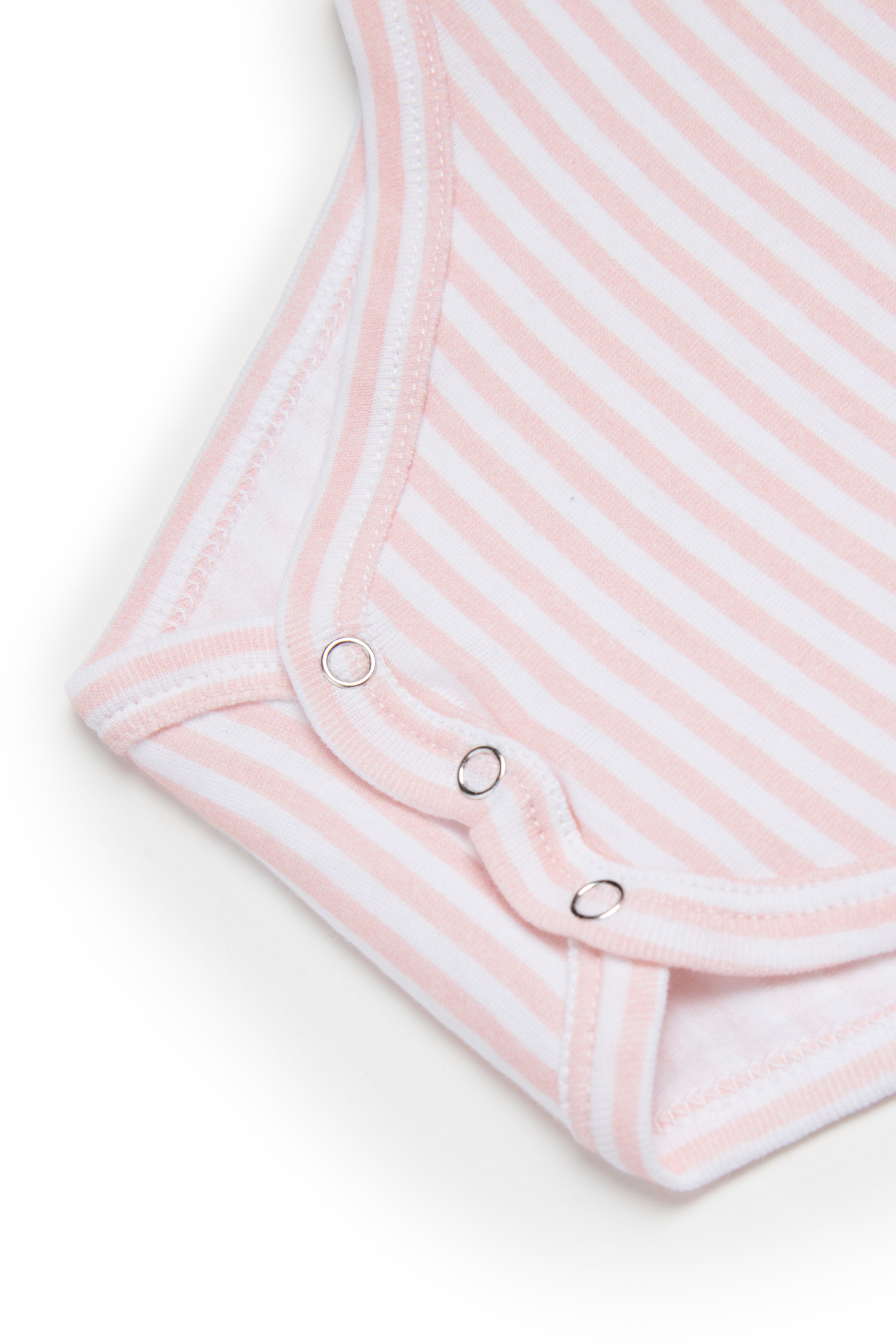 Diesel - USPEL-NB, Body de algod&oacute;n con rayas y estampado Unisex in Rosa - 4