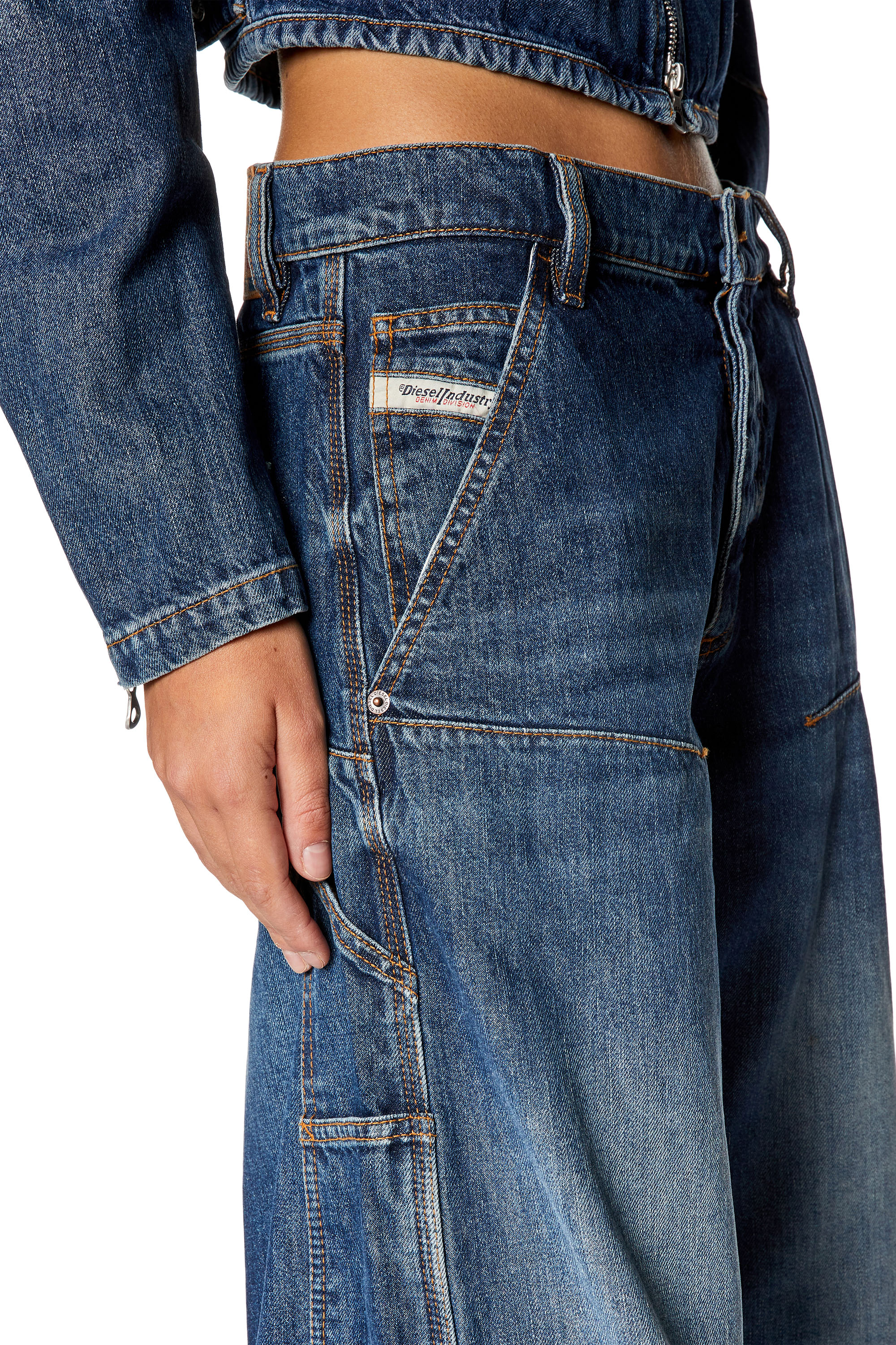 Diesel - Straight Jeans 1996 D-Sire 0HJAW, Azul Oscuro - Image 3