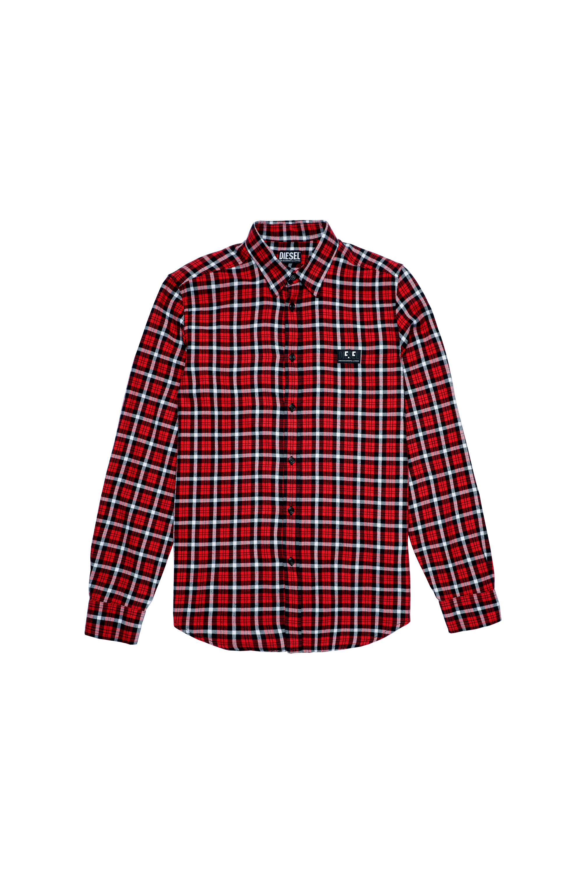 S-MOI-CHK-A, Rojo/Blanco - Camisas