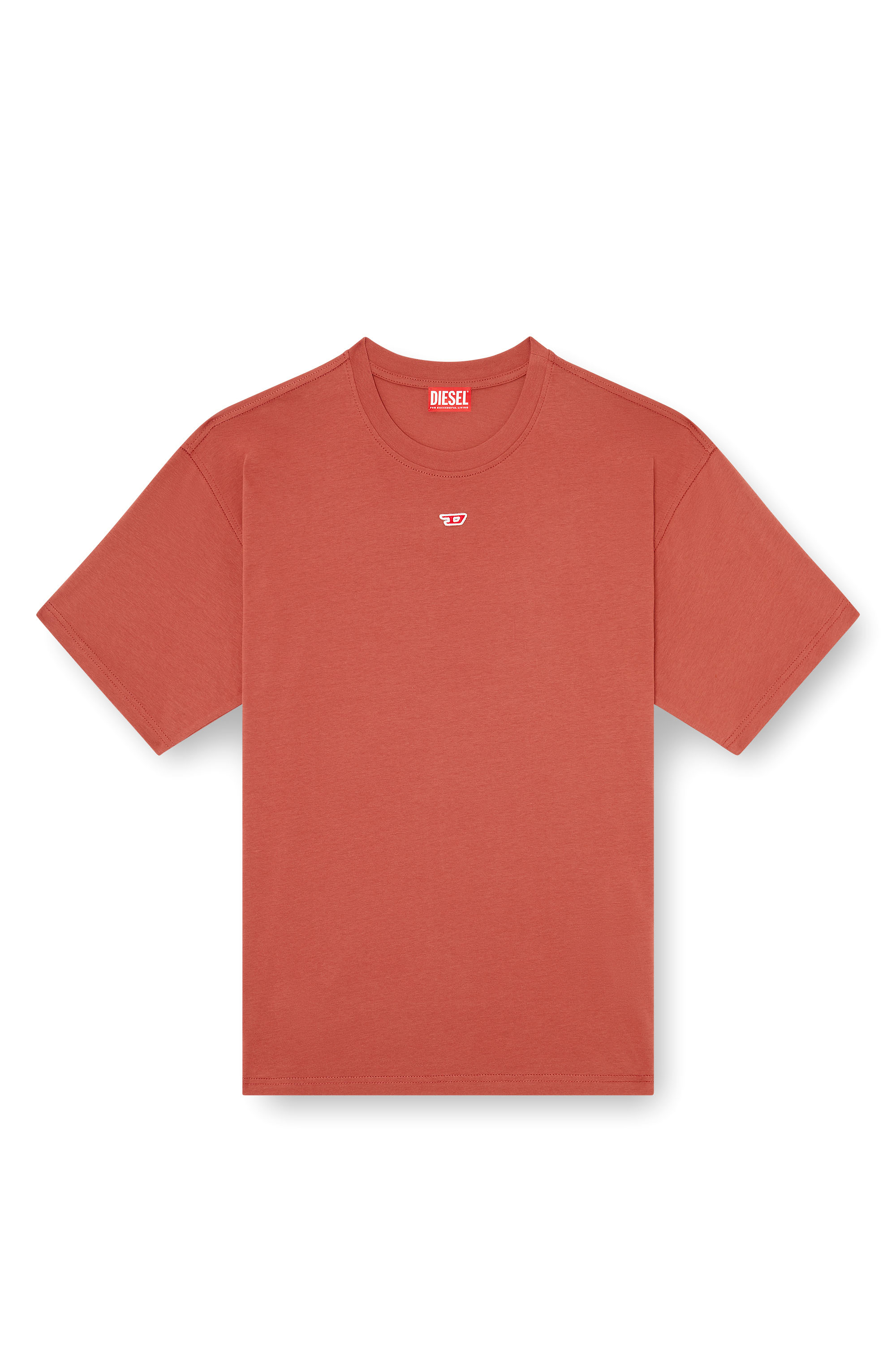 Diesel - T-BOXT-D, Camiseta con parche D bordado Unisex in Rojo - 6