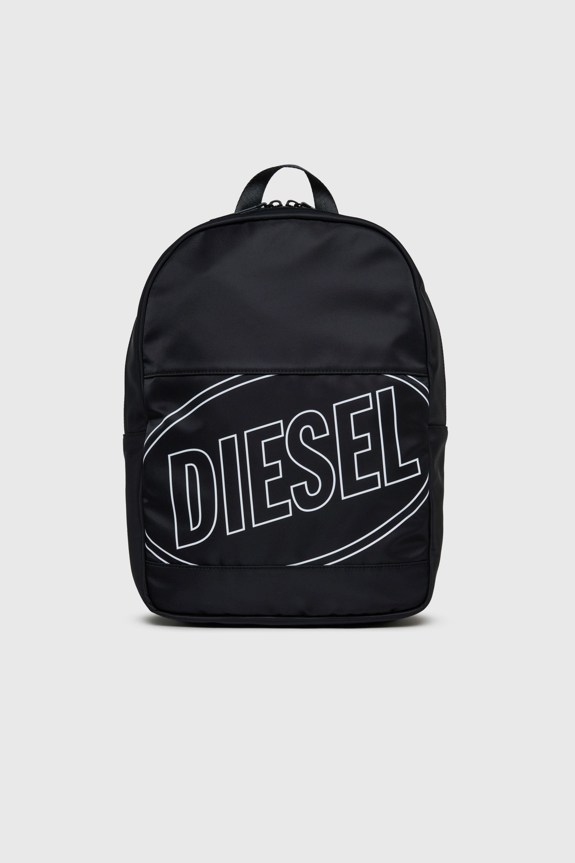 Diesel - WCIRCLE, WCIRCLE - Mochila de nailon con logo estampado Hombre in Negro - 1