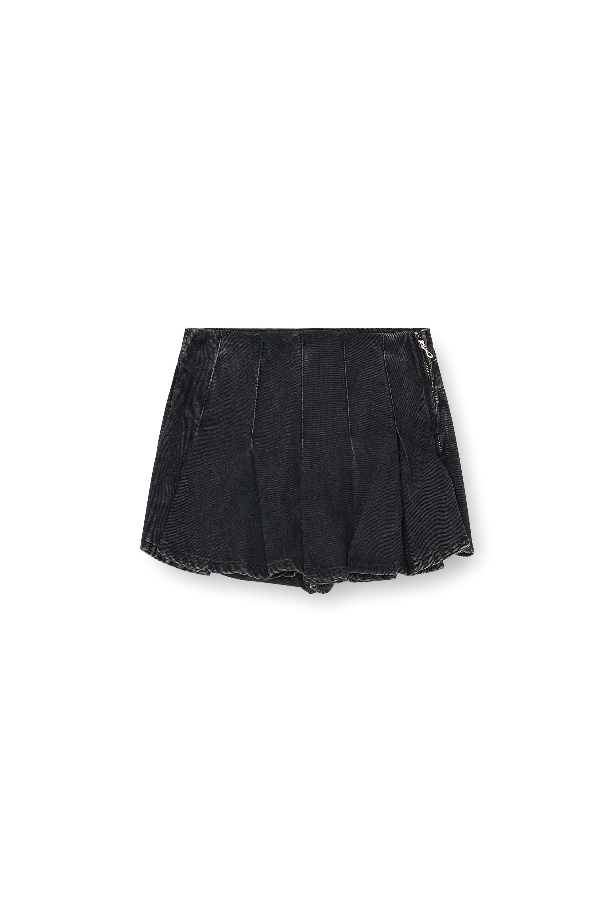 Diesel - DE-ROX, Shorts de denim Tencel con pliegues en la parte delantera Mujer in ToBeDefined - 3