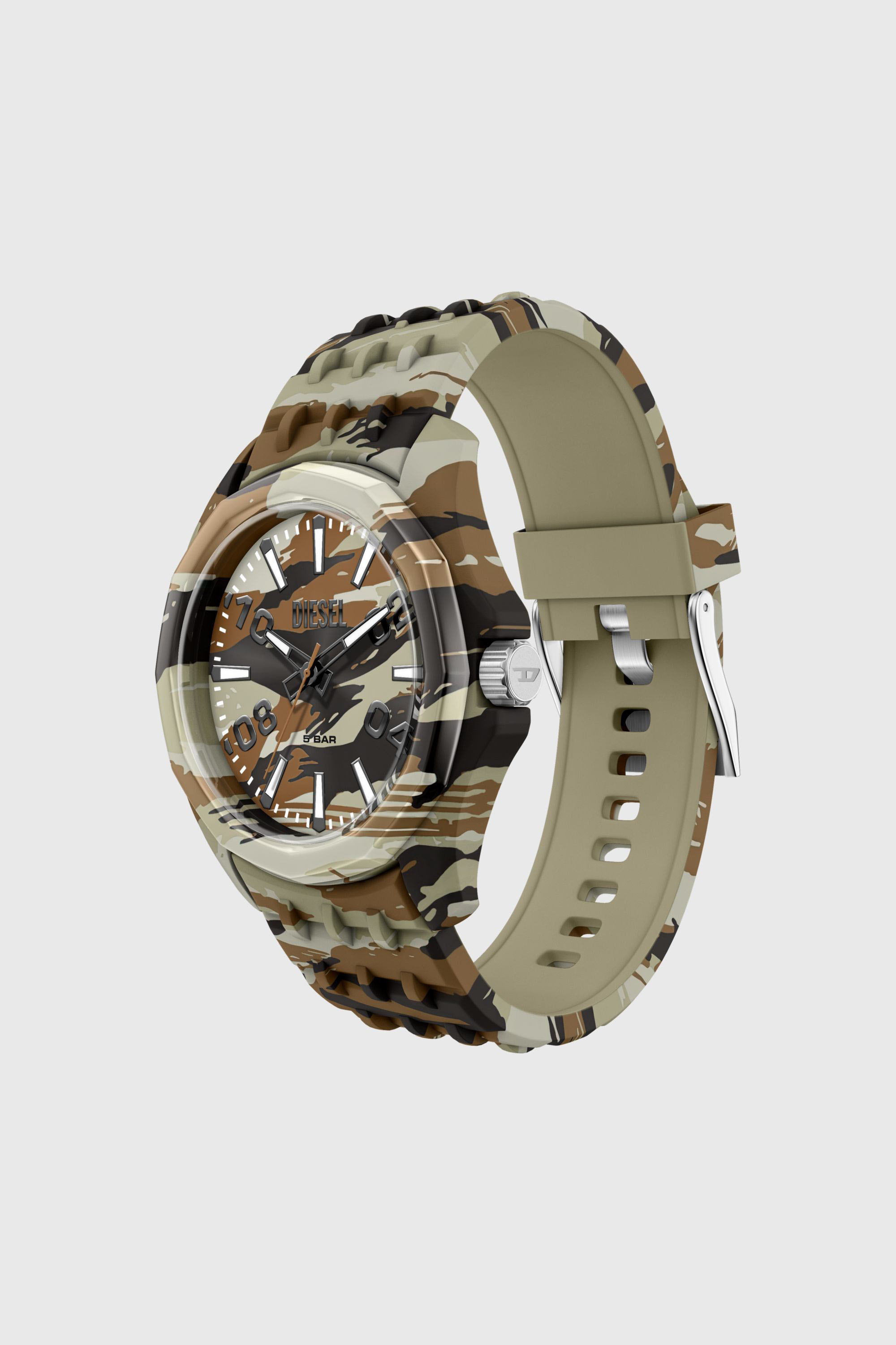 Diesel - DZ2242 WATCH, Reloj Stinger camo de silicona Hombre in Multicolor - 2