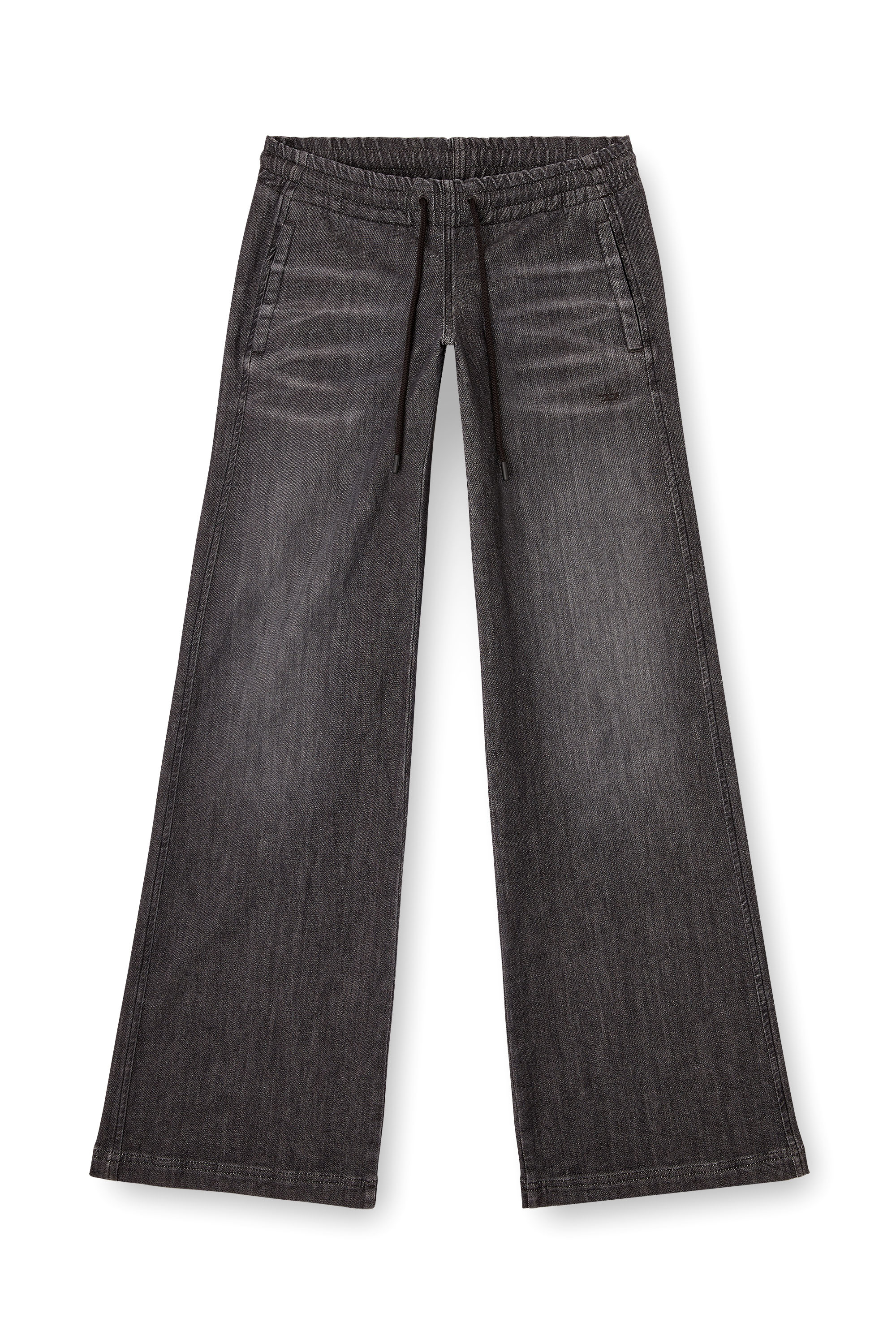 Diesel - Relaxed 2078 D-Ainty Joggjeans® 09M66 Mujer, Negro/Gris oscuro - 3