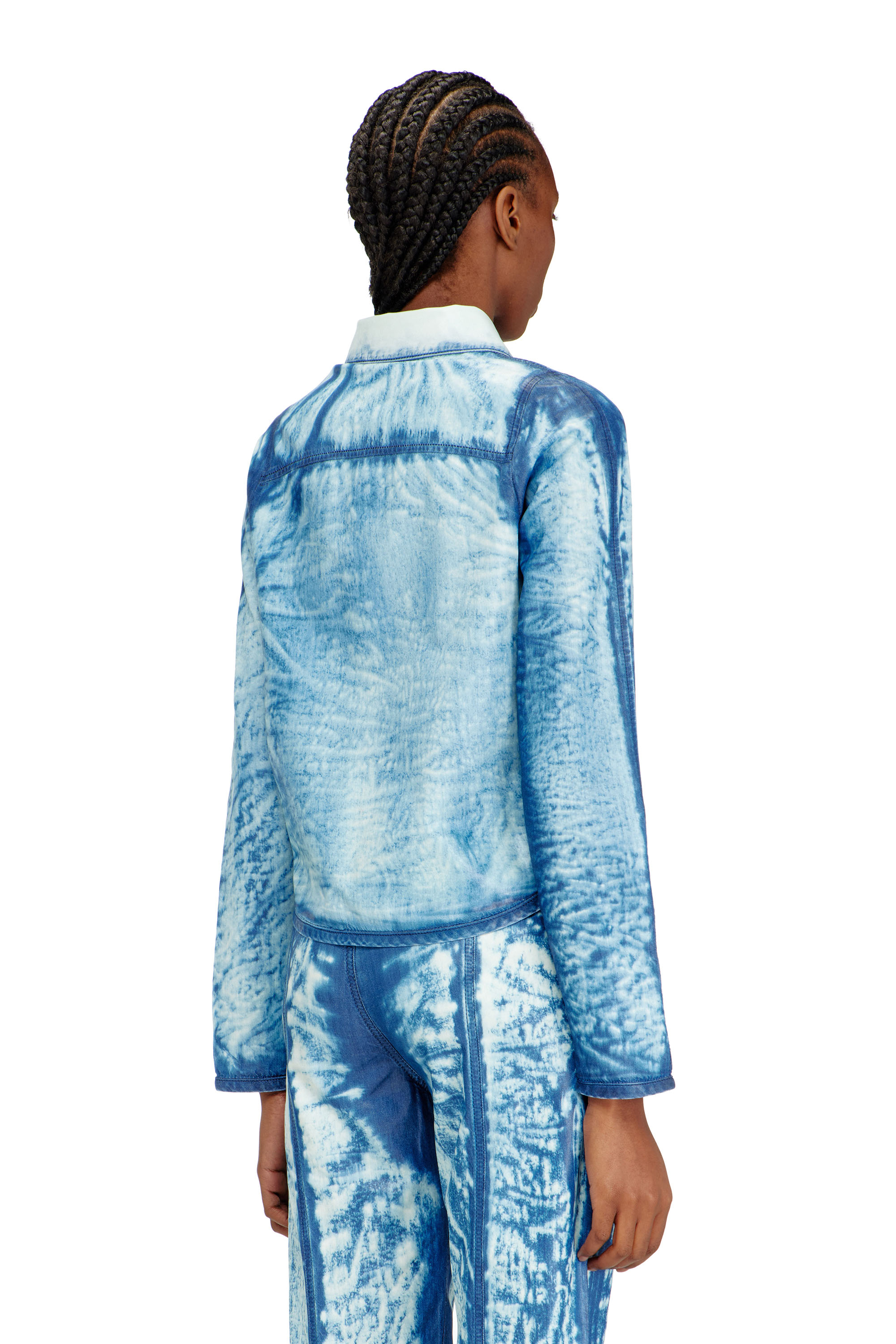 Diesel - DE-LYRIA-FSI, Camisa de denim Lyocell lavado oscuro Mujer in Azul marino - 4