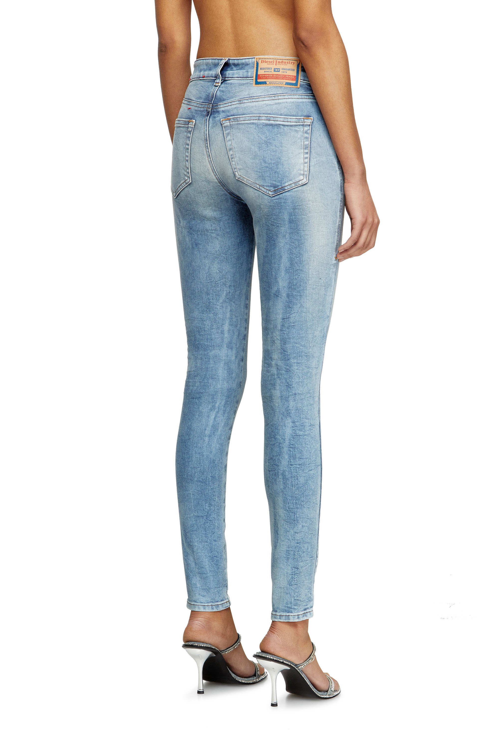 Diesel - Skinny Jeans 2017 Slandy 09K72 Mujer, Azul Claro - 4