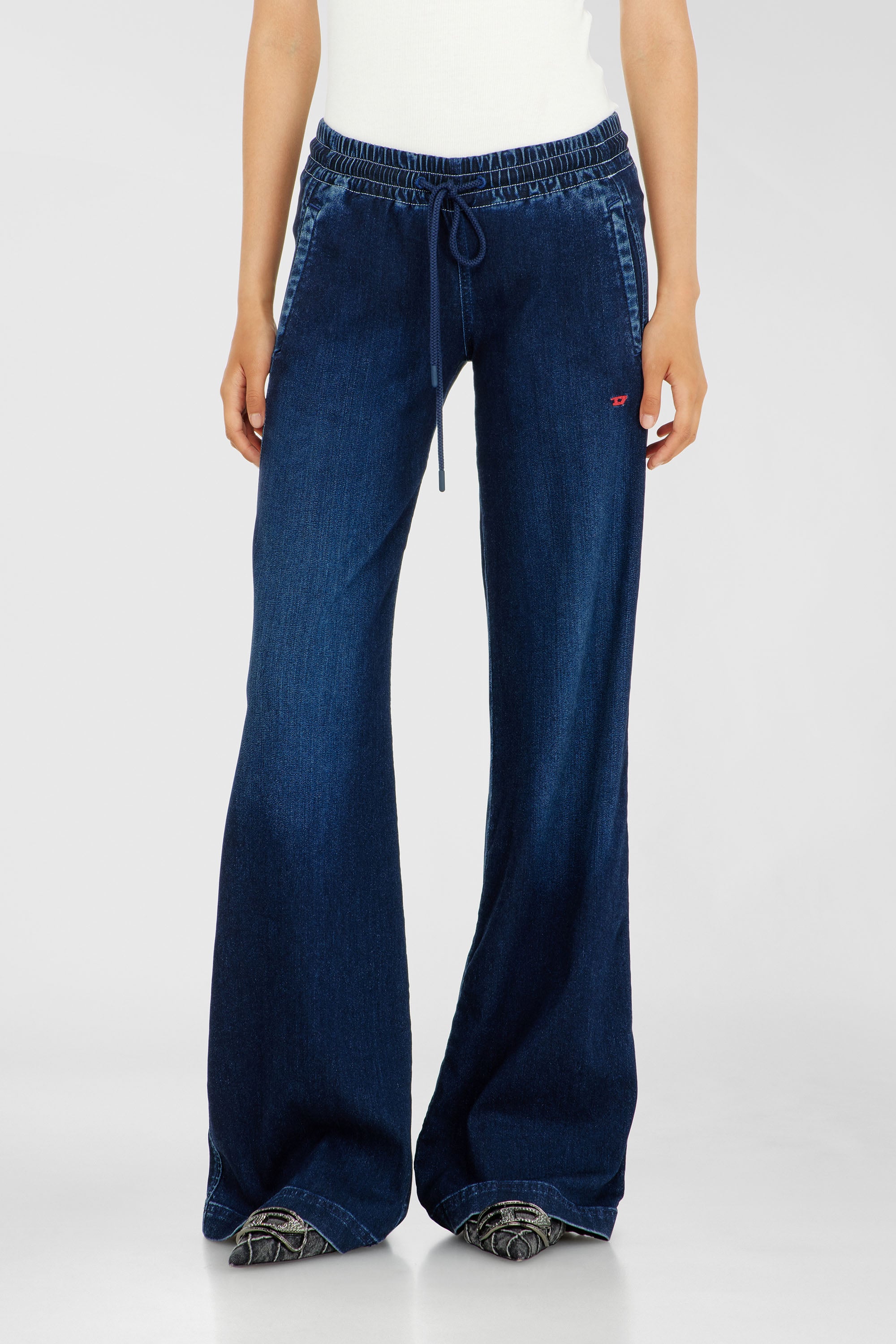 Diesel - Relaxed 2078 D-Ainty Joggjeans&reg; 09P96 Mujer, Azul Oscuro - 1
