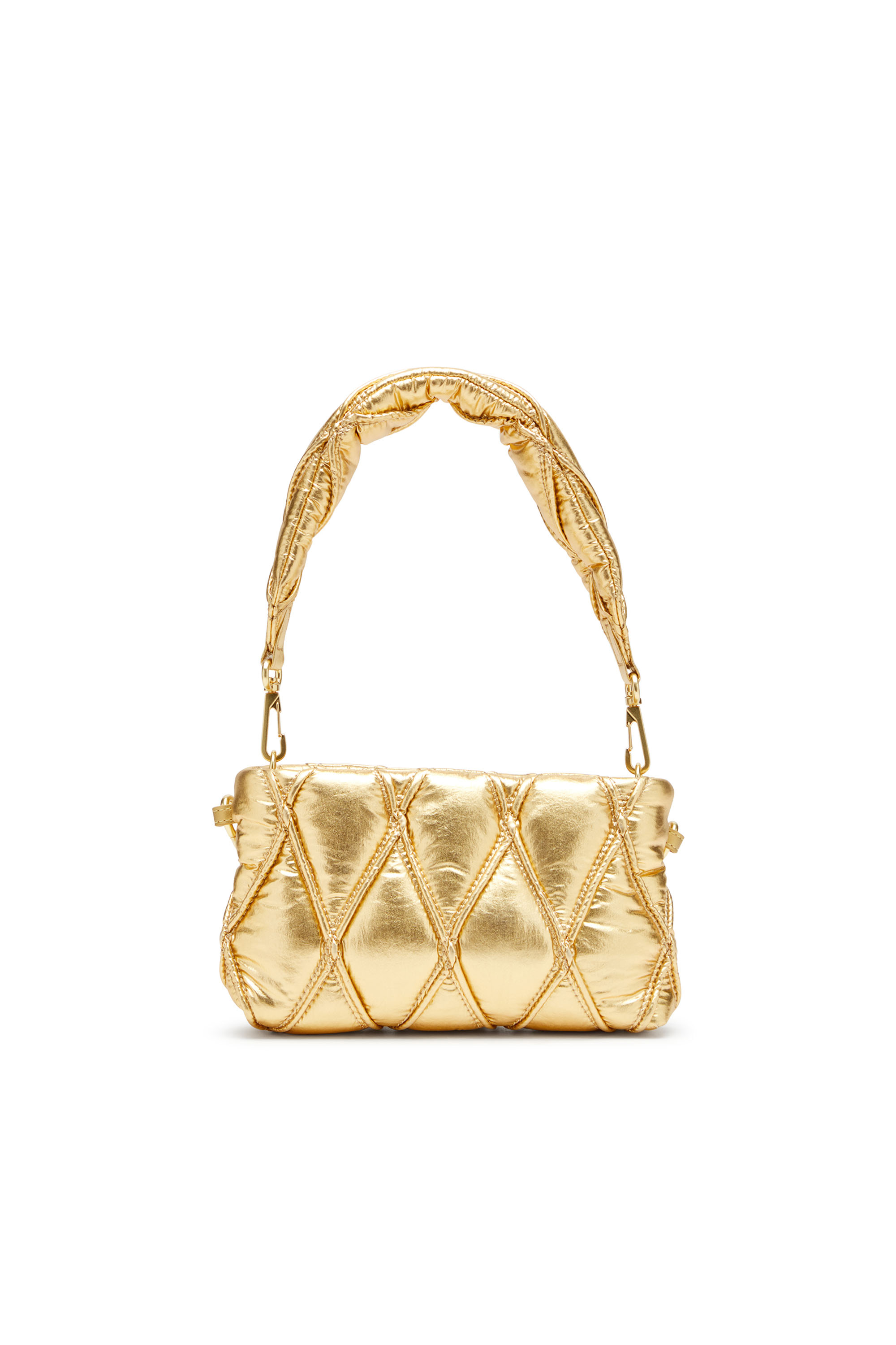 Diesel - CHARM-D POUCH, Monedero de nailon acolchado metálico Mujer in ToBeDefined - 2