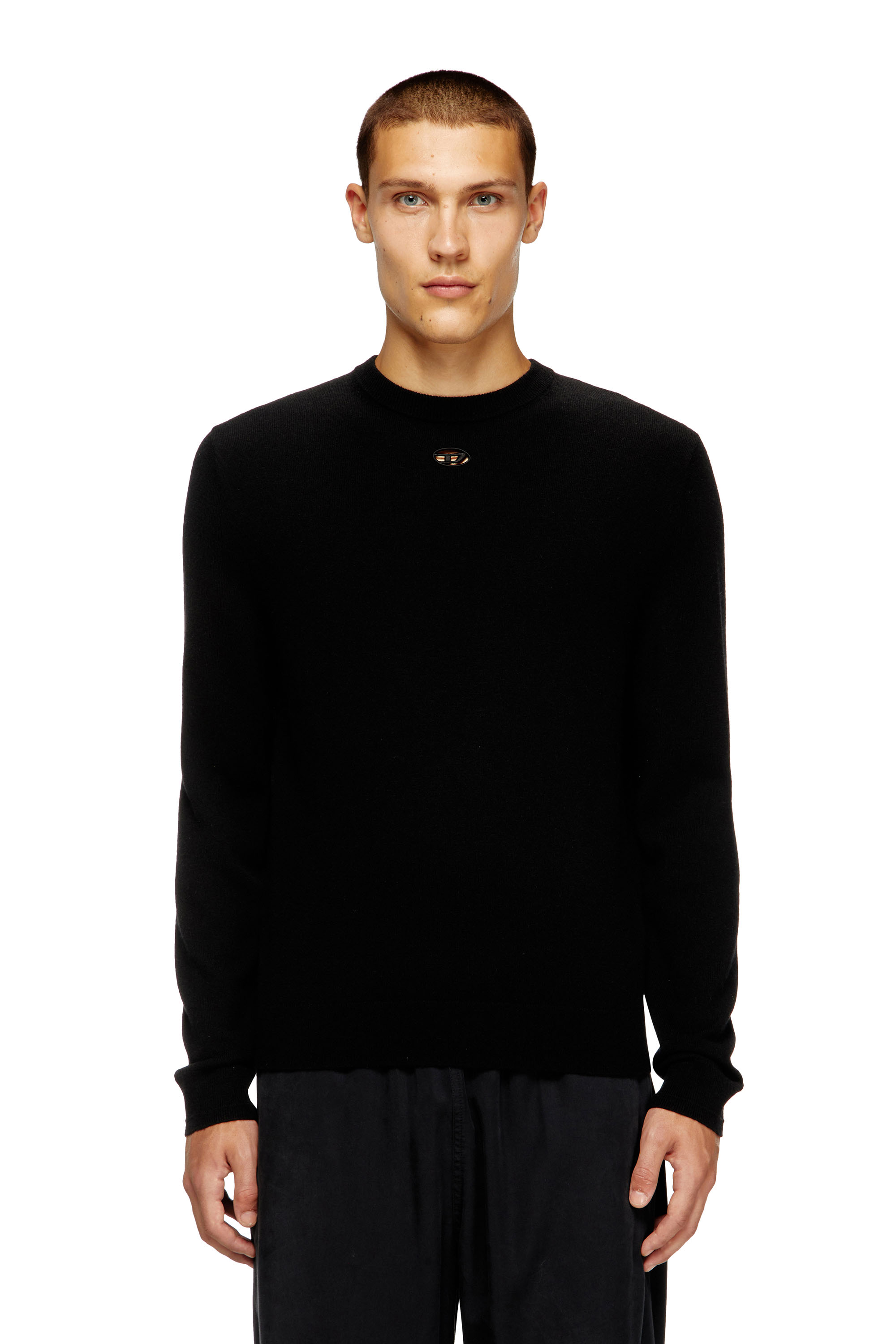 Diesel - K-VIERI, Jersey de lana y cachemira Hombre in Negro - 1