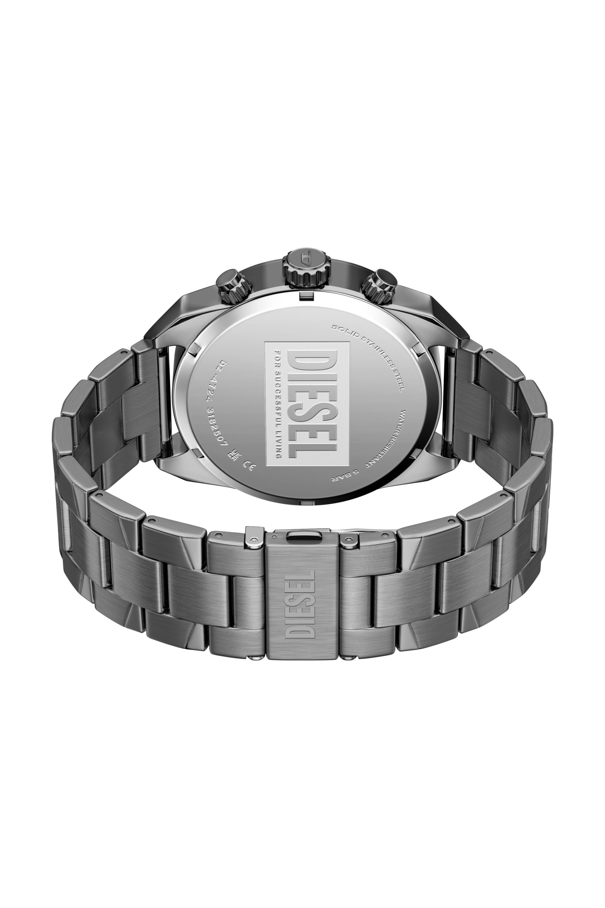 Diesel - DZ4724 WATCH, Reloj Spiked de acero inoxidable color gunmetal Hombre in Gris - 4