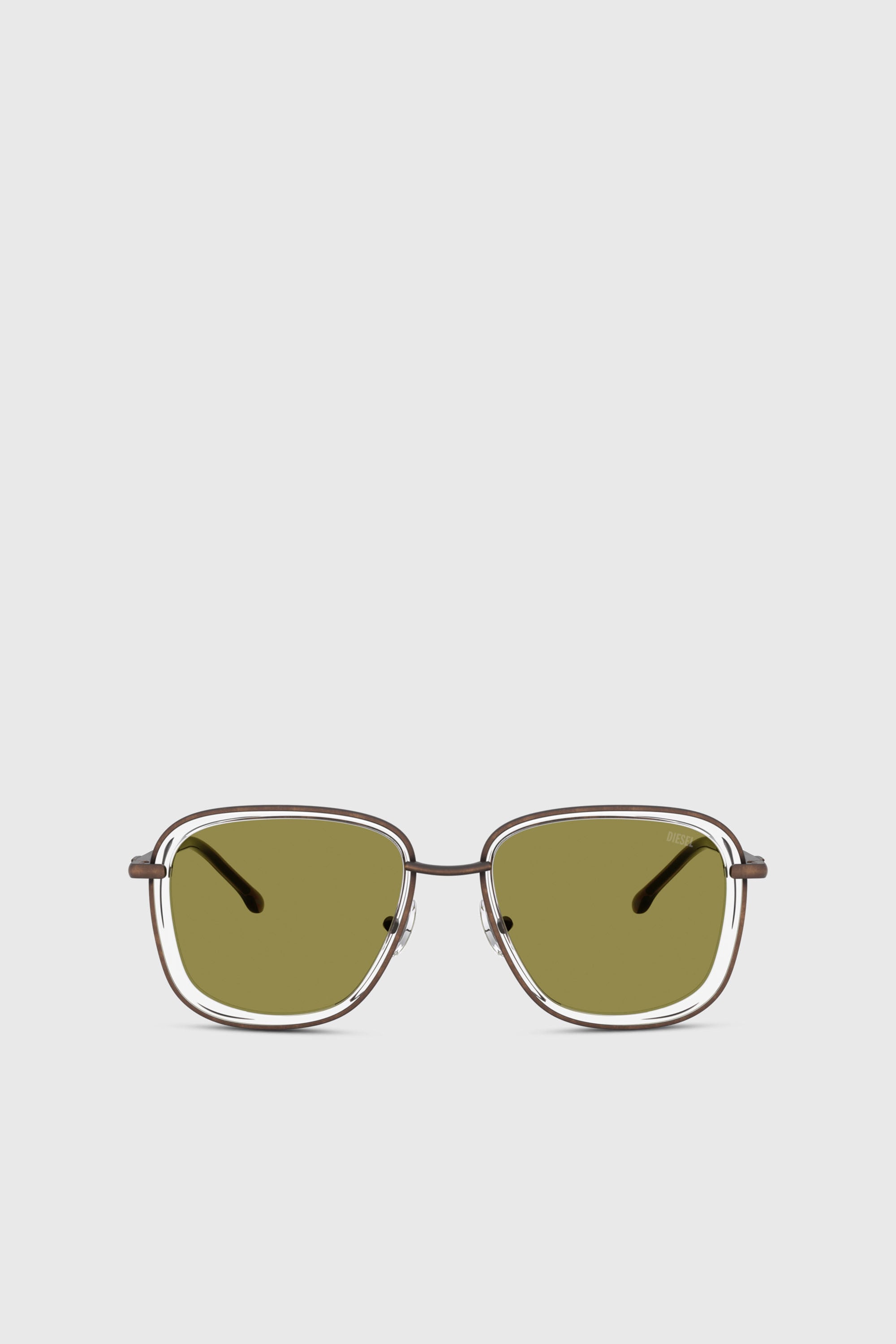 Diesel - 0DL1017, Gafas de sol cuadradas Unisex in Verde - 1