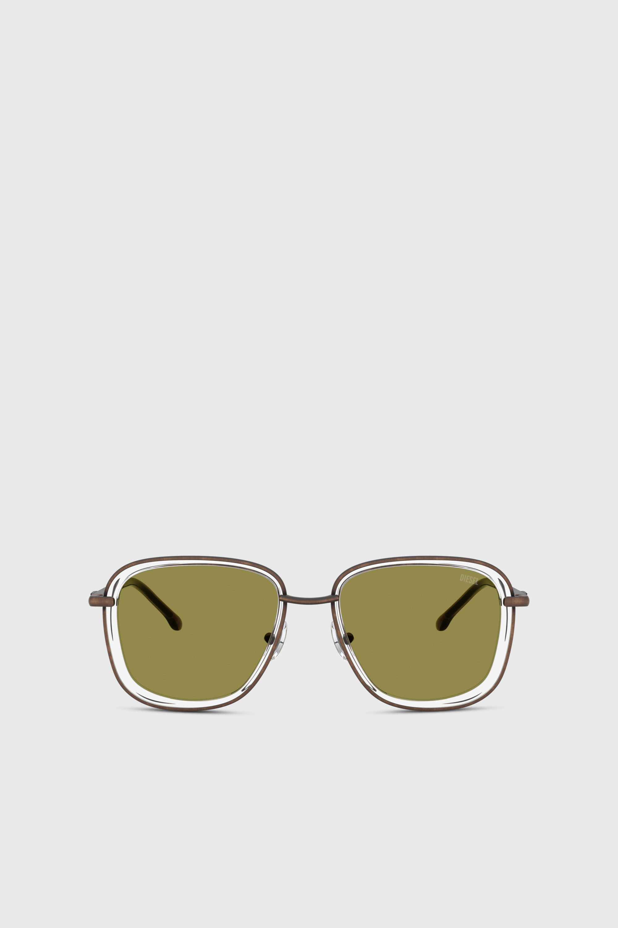 Diesel - 0DL1017, Gafas de sol cuadradas Unisex in Verde - 1