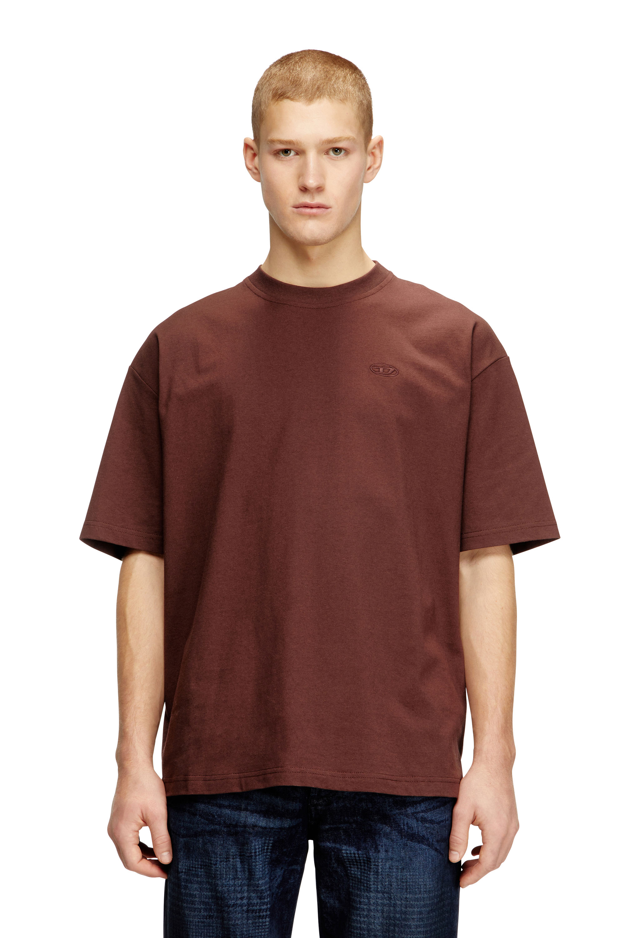 Diesel - T-BOGGY-MEGOVAL-D, Camiseta con bordado oval D grande Hombre in ToBeDefined - 1