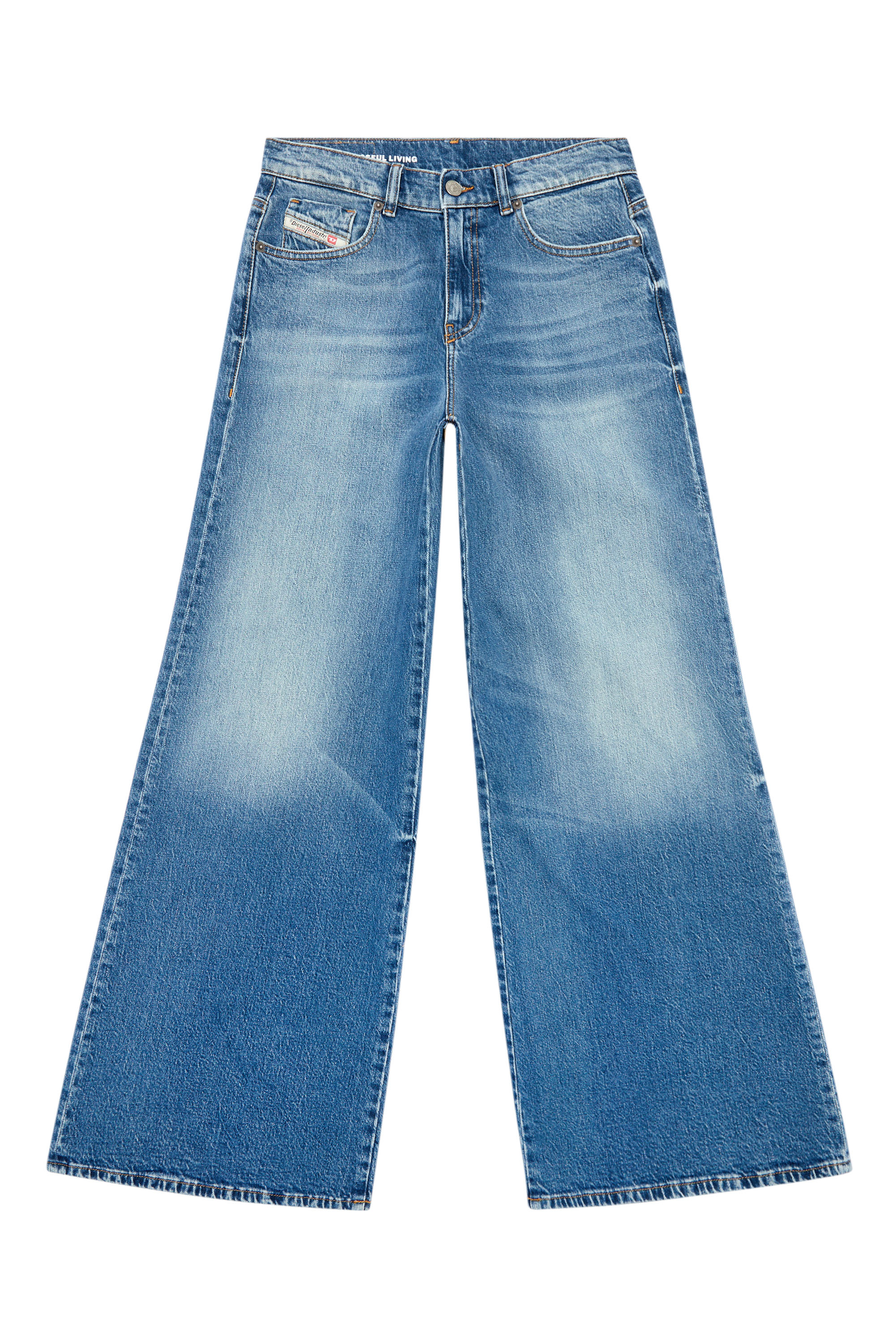 Diesel - Bootcut and Flare Jeans 1978 D-Akemi 007P9, Azul medio - Image 3