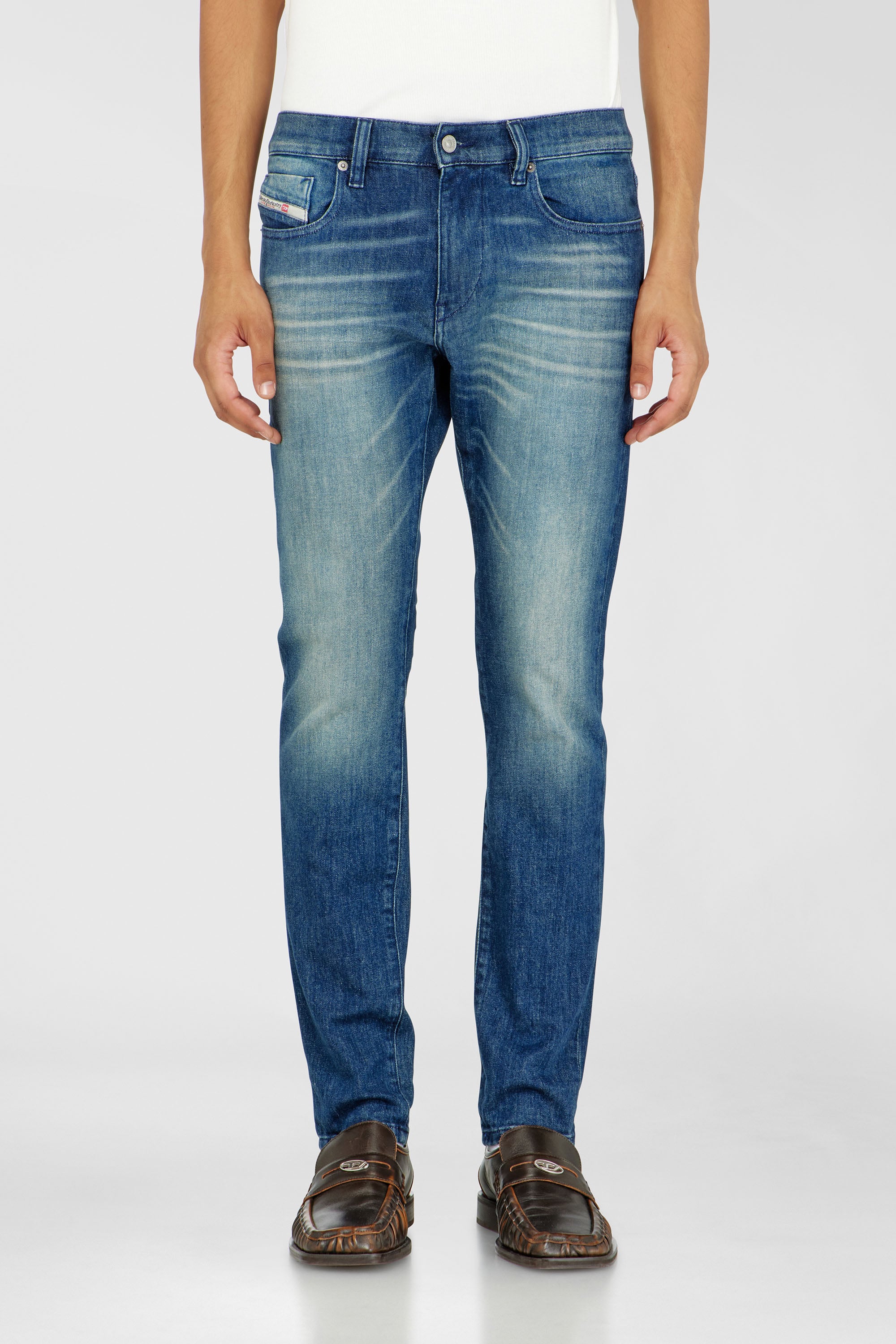 Diesel - Slim Jeans 2019 D-Strukt 0KBBR Hombre, Azul Oscuro - 1