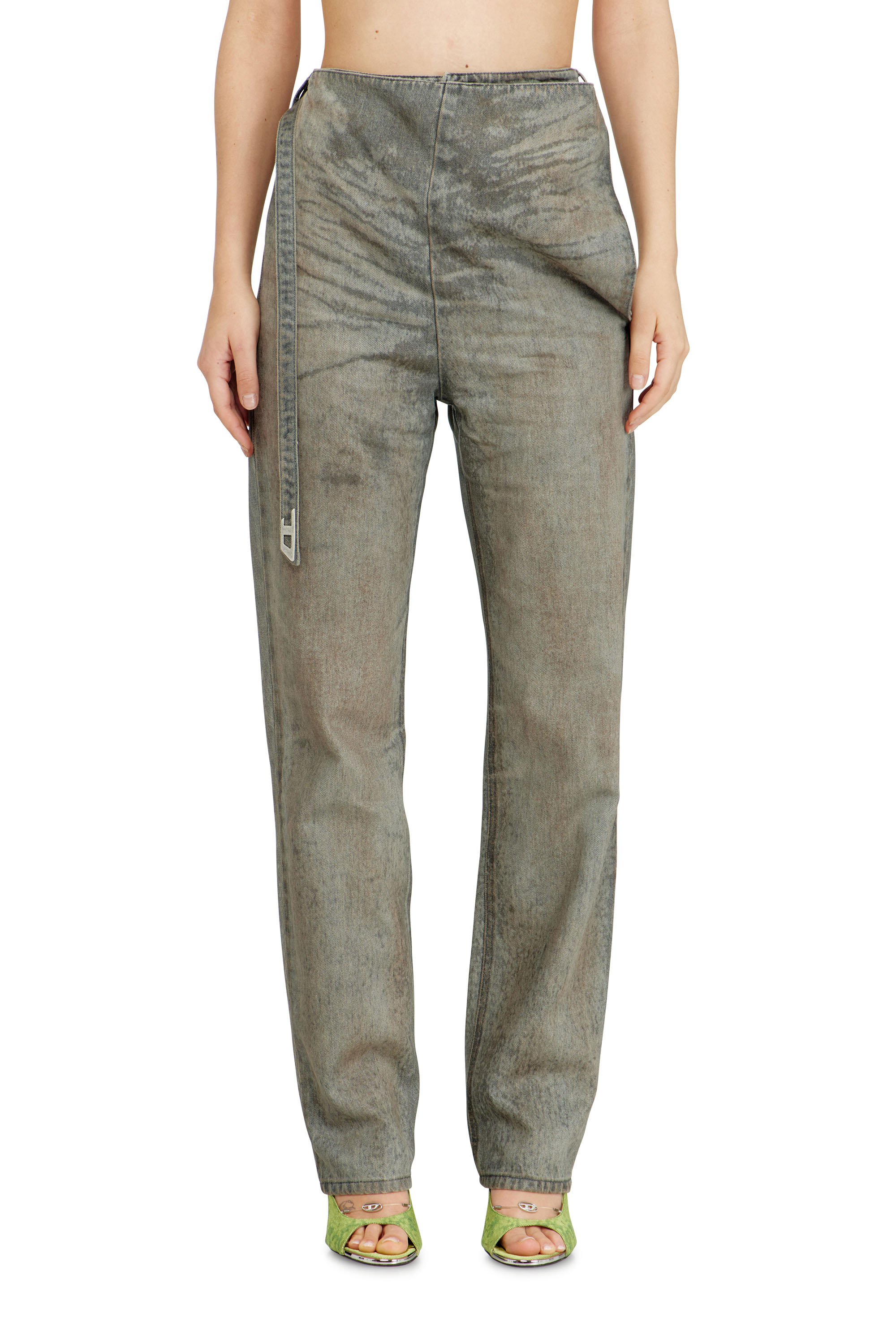 Diesel - Slim Jeans D-THALIRA 09P24 Mujer, Gris - 1