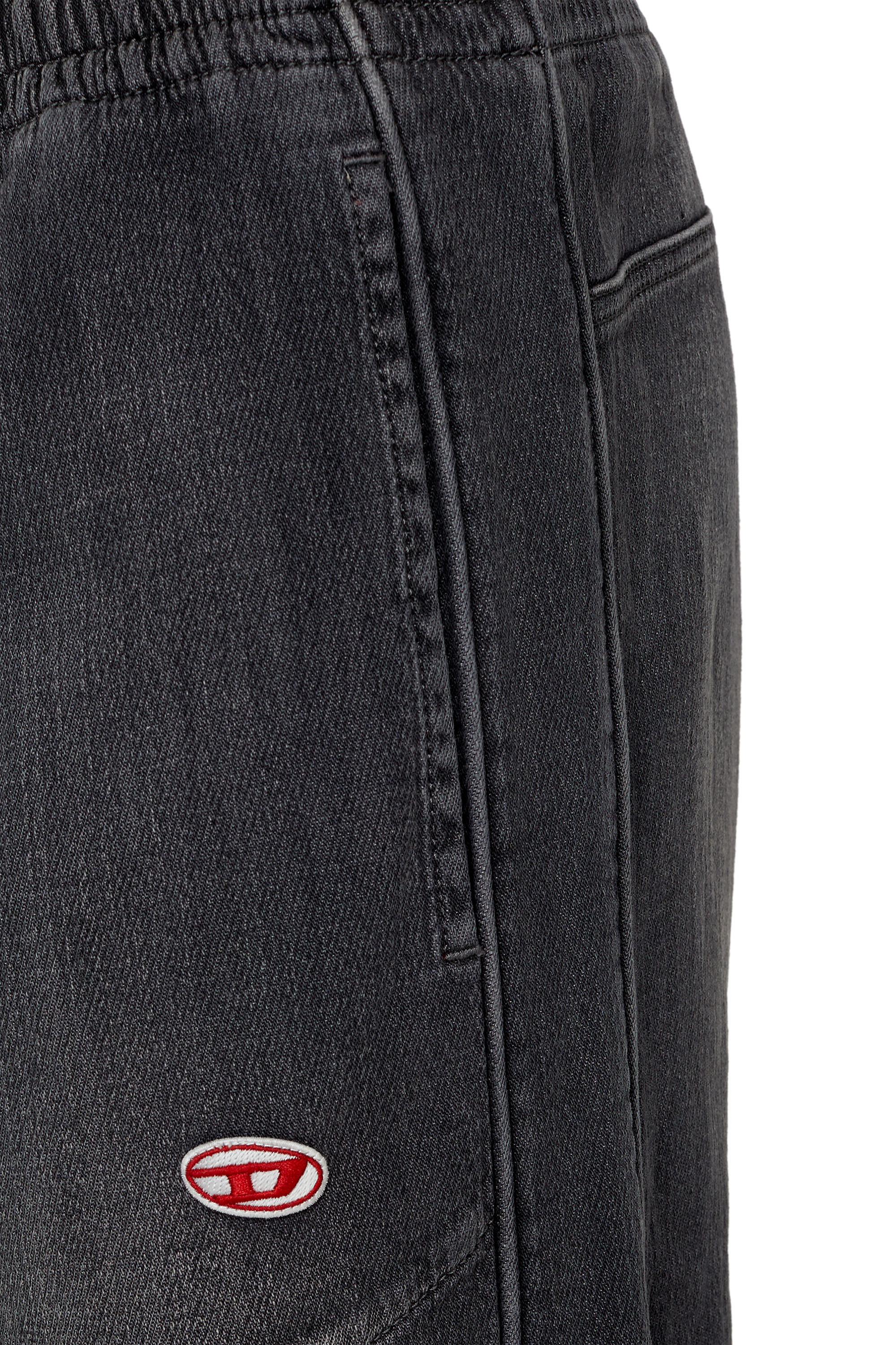 Diesel - Straight D-Martians Track Denim 09E30, Negro/Gris oscuro - Image 3