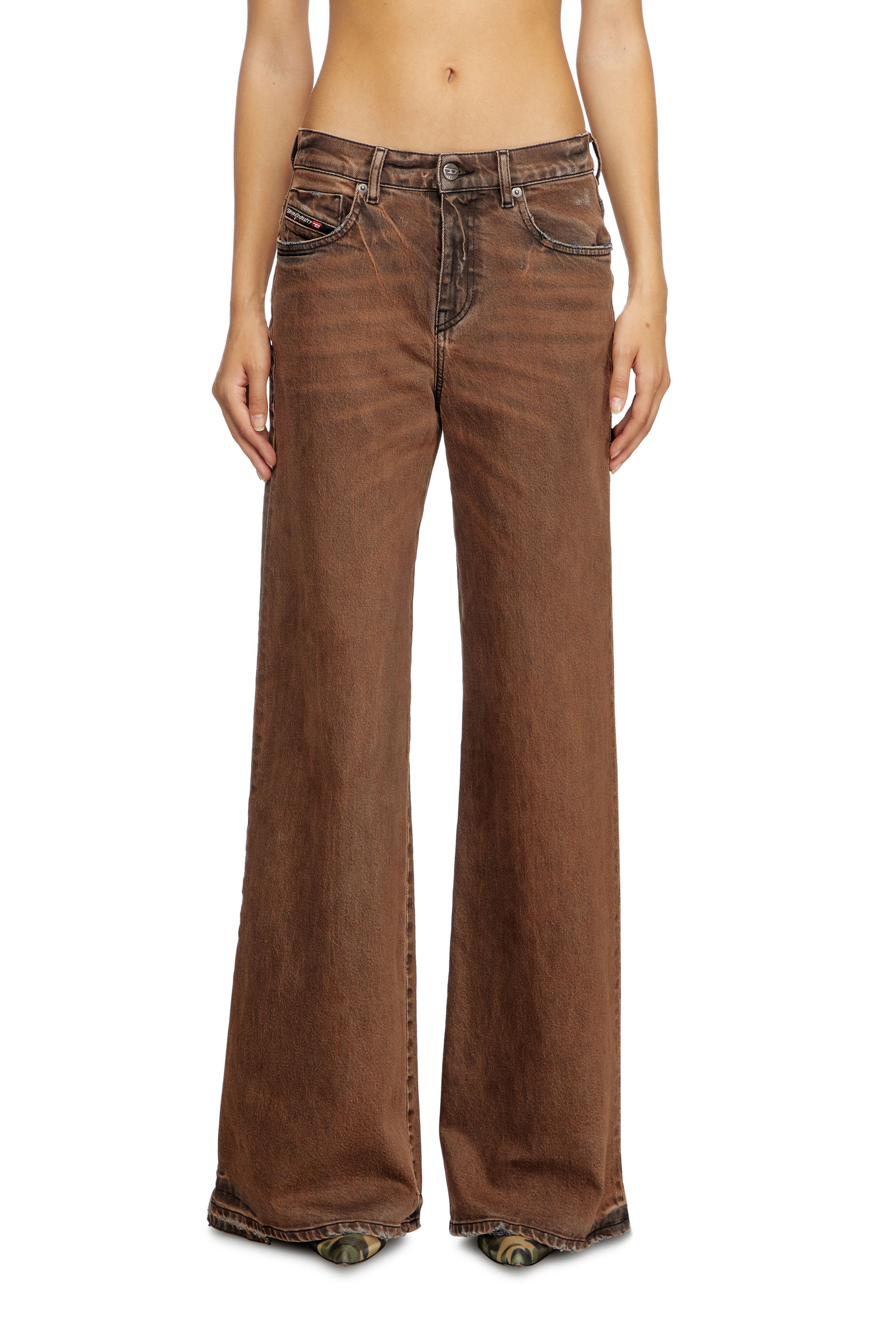 Diesel - Flare Jeans 1978 D-Akemi 09L24 Mujer, Marrón - 1