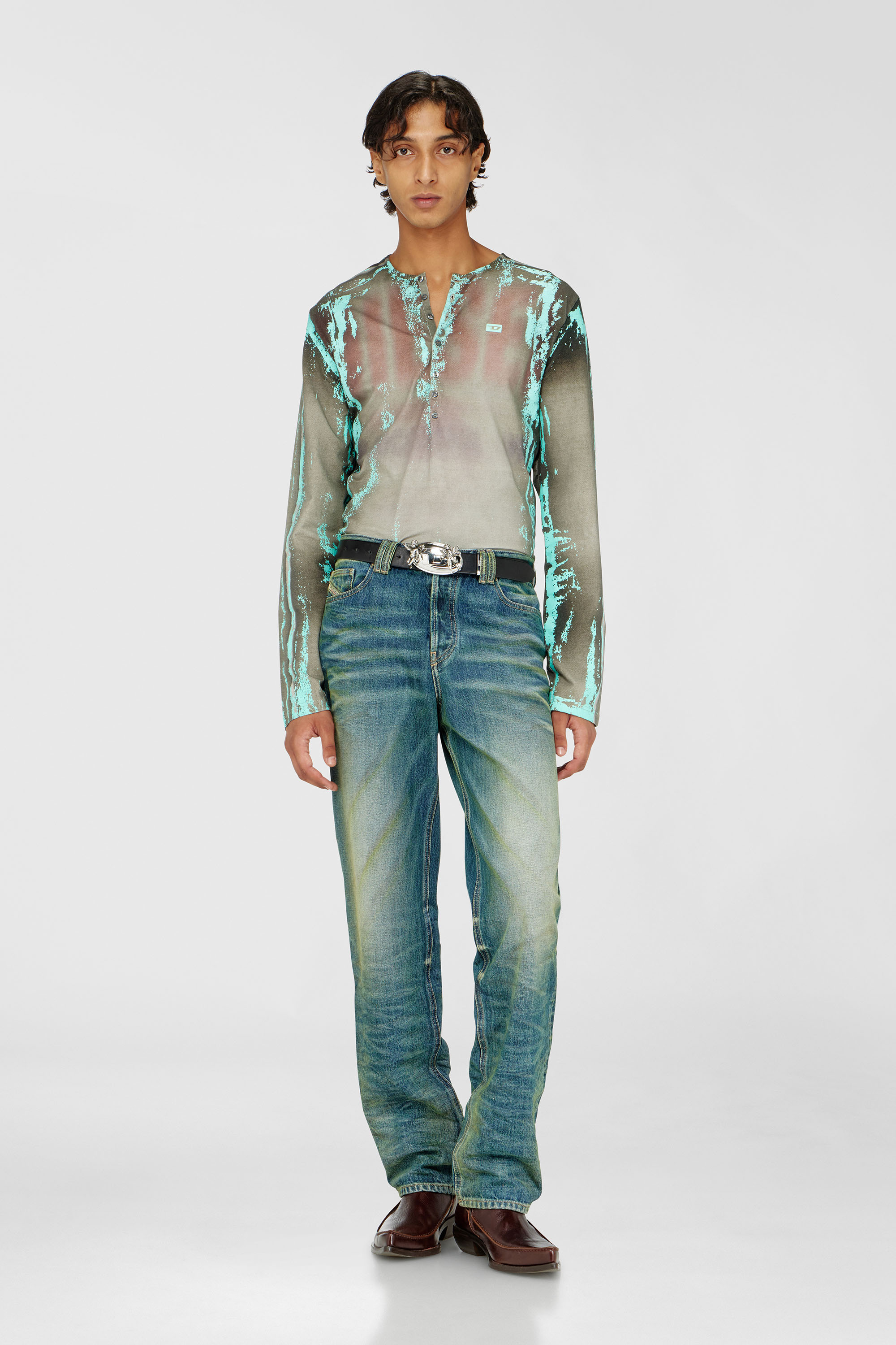 Diesel - Regular Jeans 1991 D-Voeed 007FV Hombre, Azul medio - 1