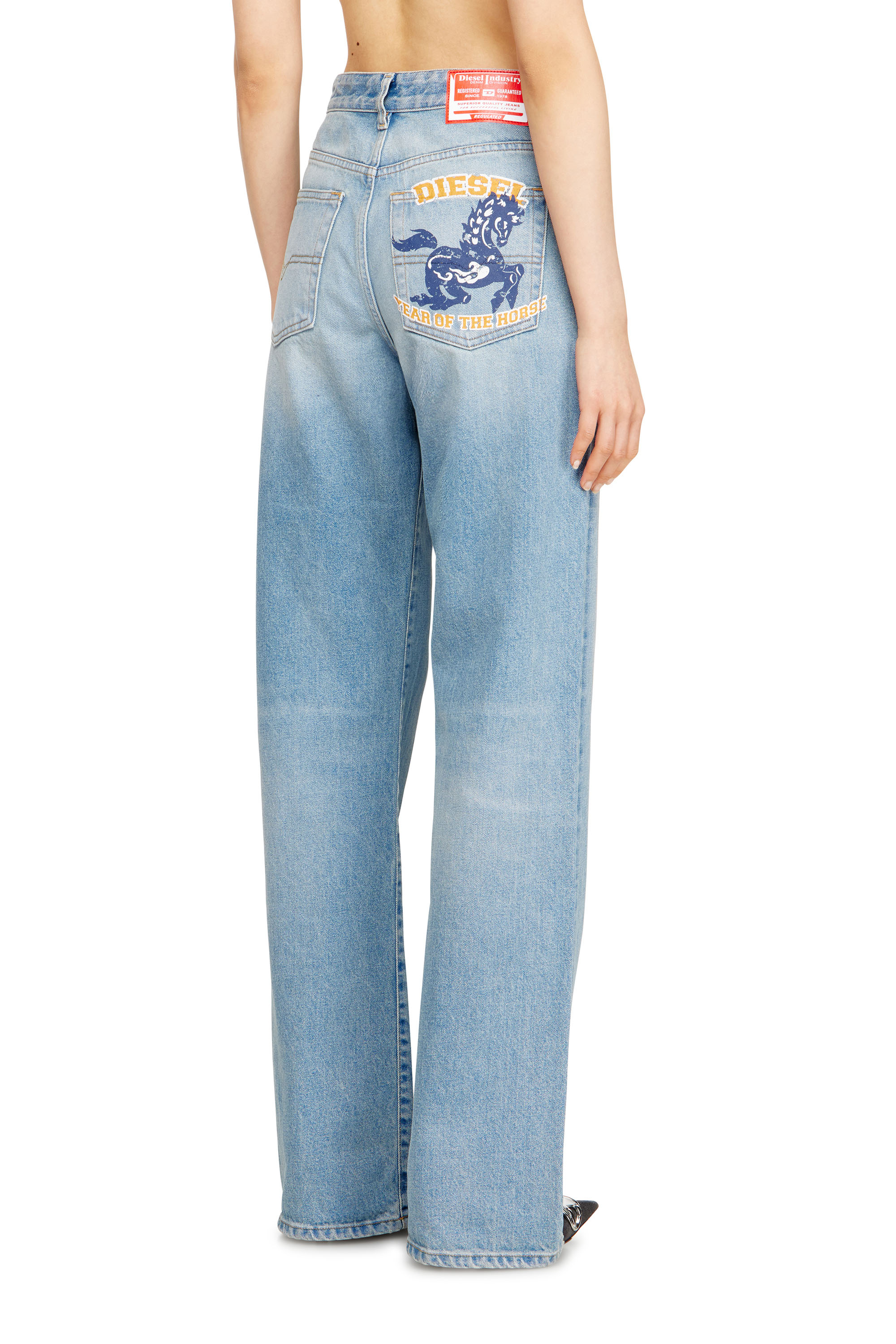 Diesel - Regular Jeans 1971 D-Sent 007FA Mujer, Azul Claro - 4