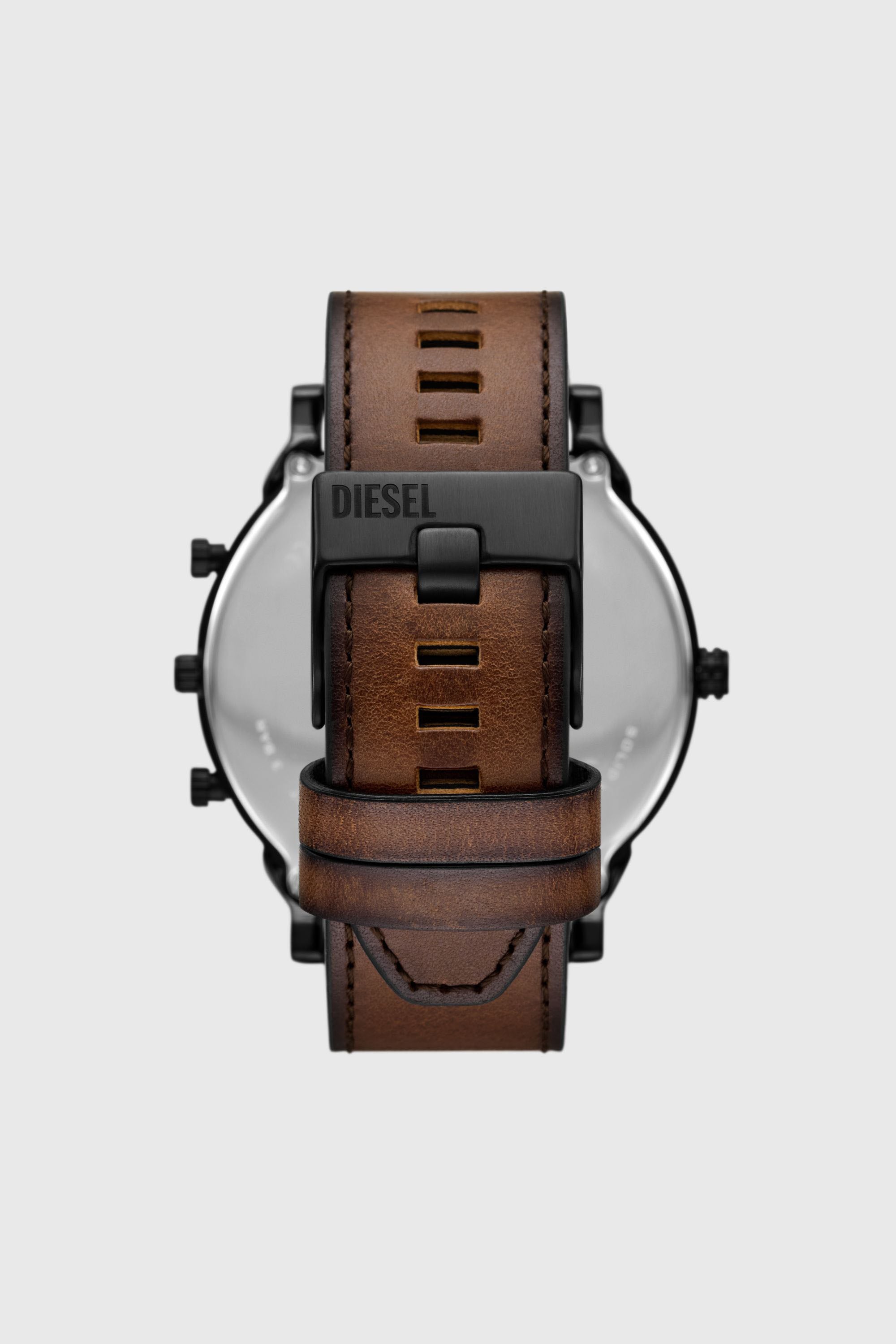 Diesel - DZ7492 WATCH, Reloj Mega Chief Slim de cuero marr&oacute;n Hombre in Marr&oacute;n - 2