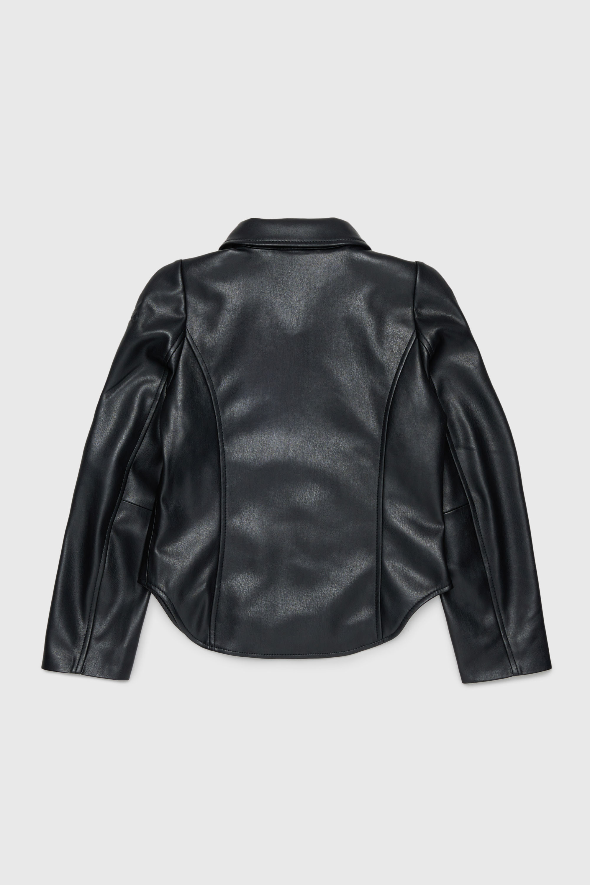 Diesel - JENNY, Woman's Shirt jacket in coated fabric in Black - 2