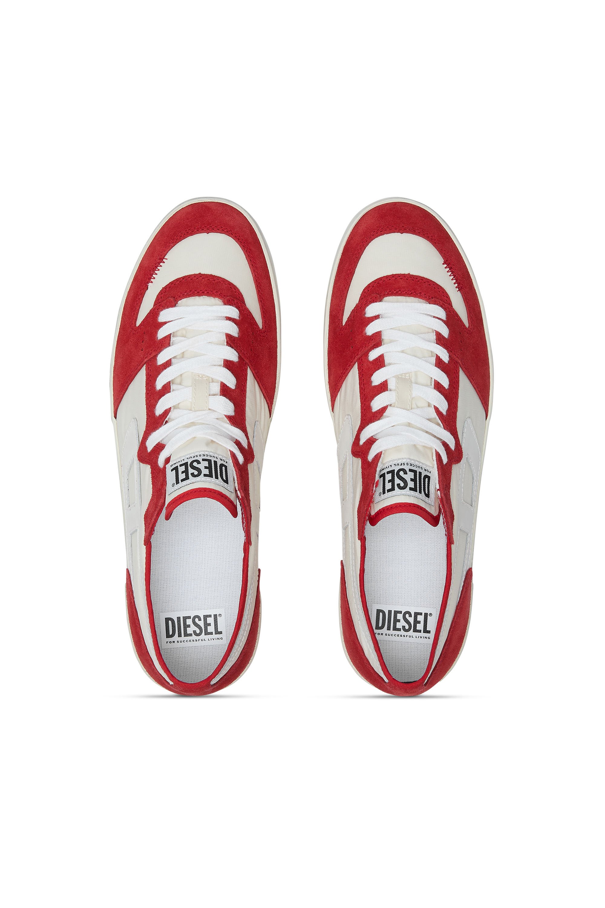 Diesel - S-LEROJI D-1 LOW, Deportivas de ripstop acolchado y gamuza Hombre in Multicolor - 5