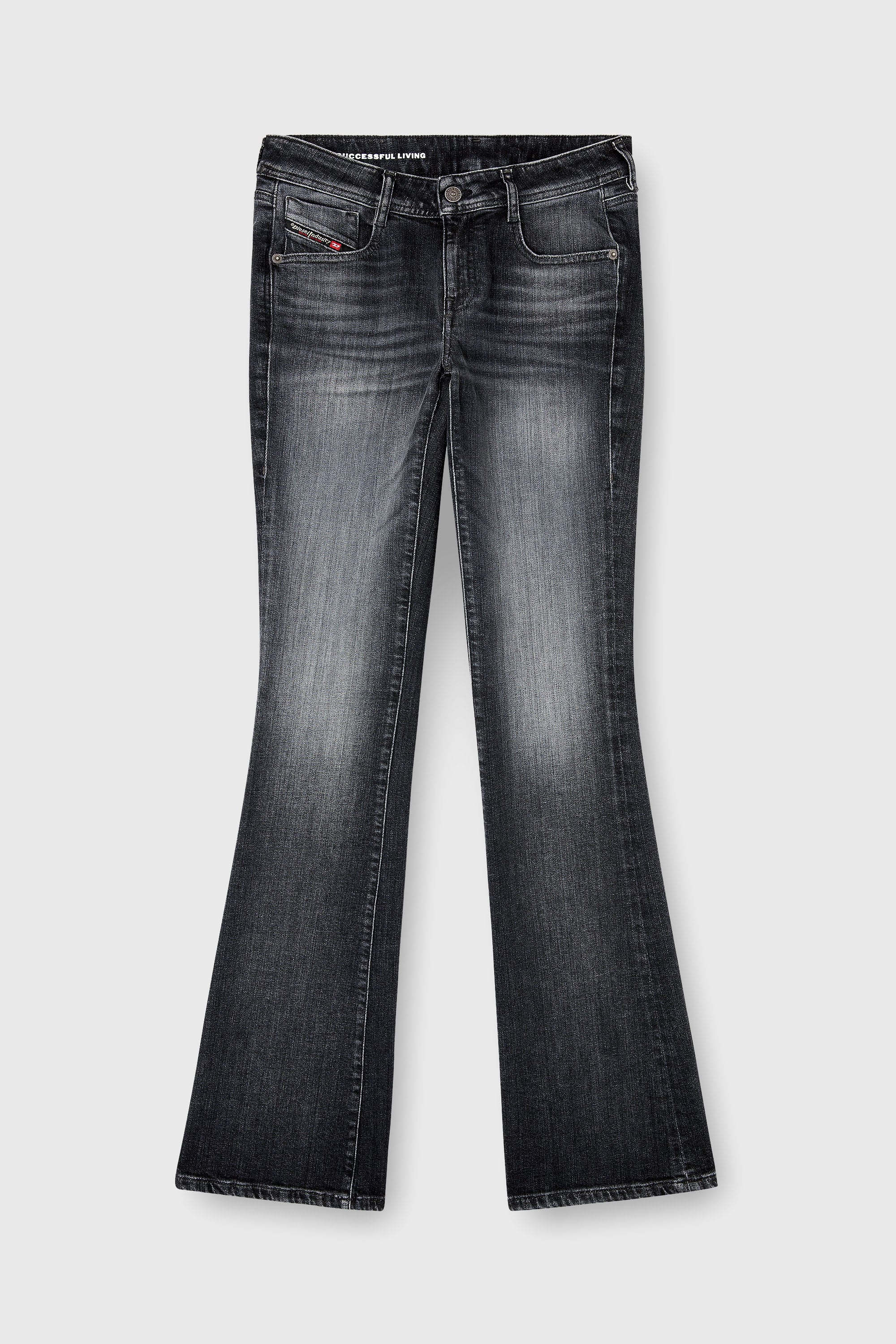Diesel - Bootcut Jeans 1969 D-Ebbey 09L98 Mujer, Negro/Gris oscuro - 2