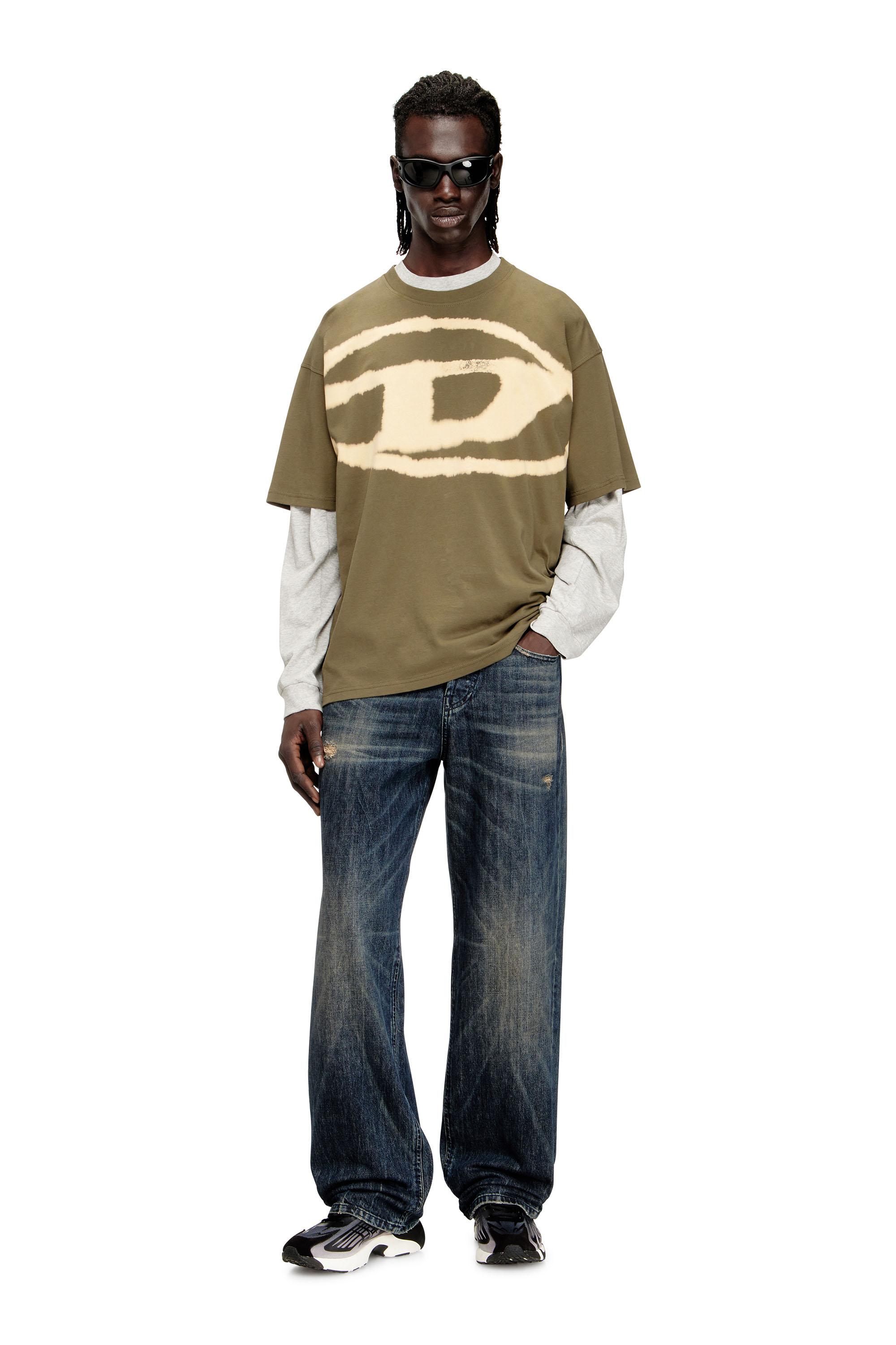 Diesel - T-BOXT-BLEACH, Camiseta con logotipo Oval D descolorido Hombre in ToBeDefined - 2