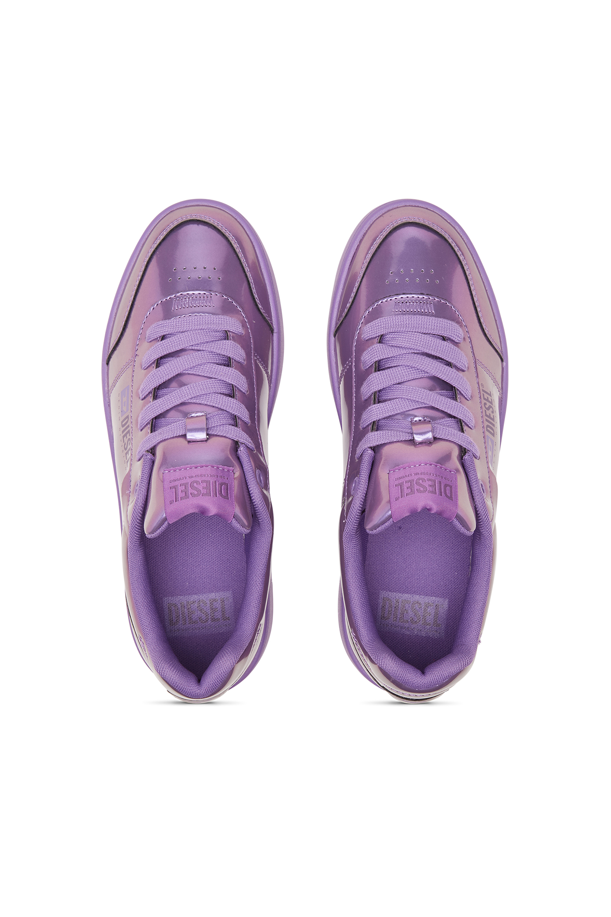 Diesel - S-ATHENE BOLD VTG W, S-Athene-Deportivas iridiscentes con suela de plataforma Mujer in Morado - 5