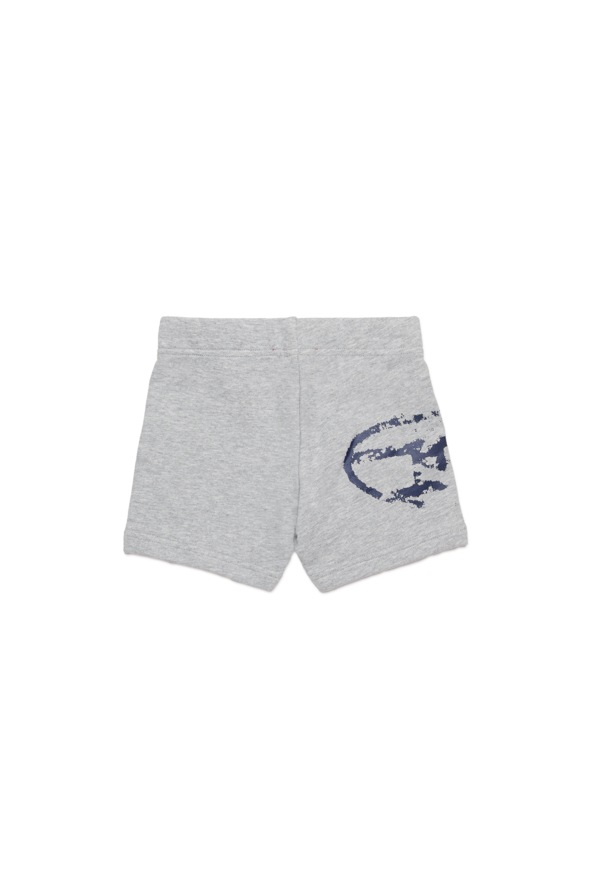 Diesel - PESDISHORTB, Pantalones cortos de algodón con logotipo Oval D desgastado Unisex in Gris - 2