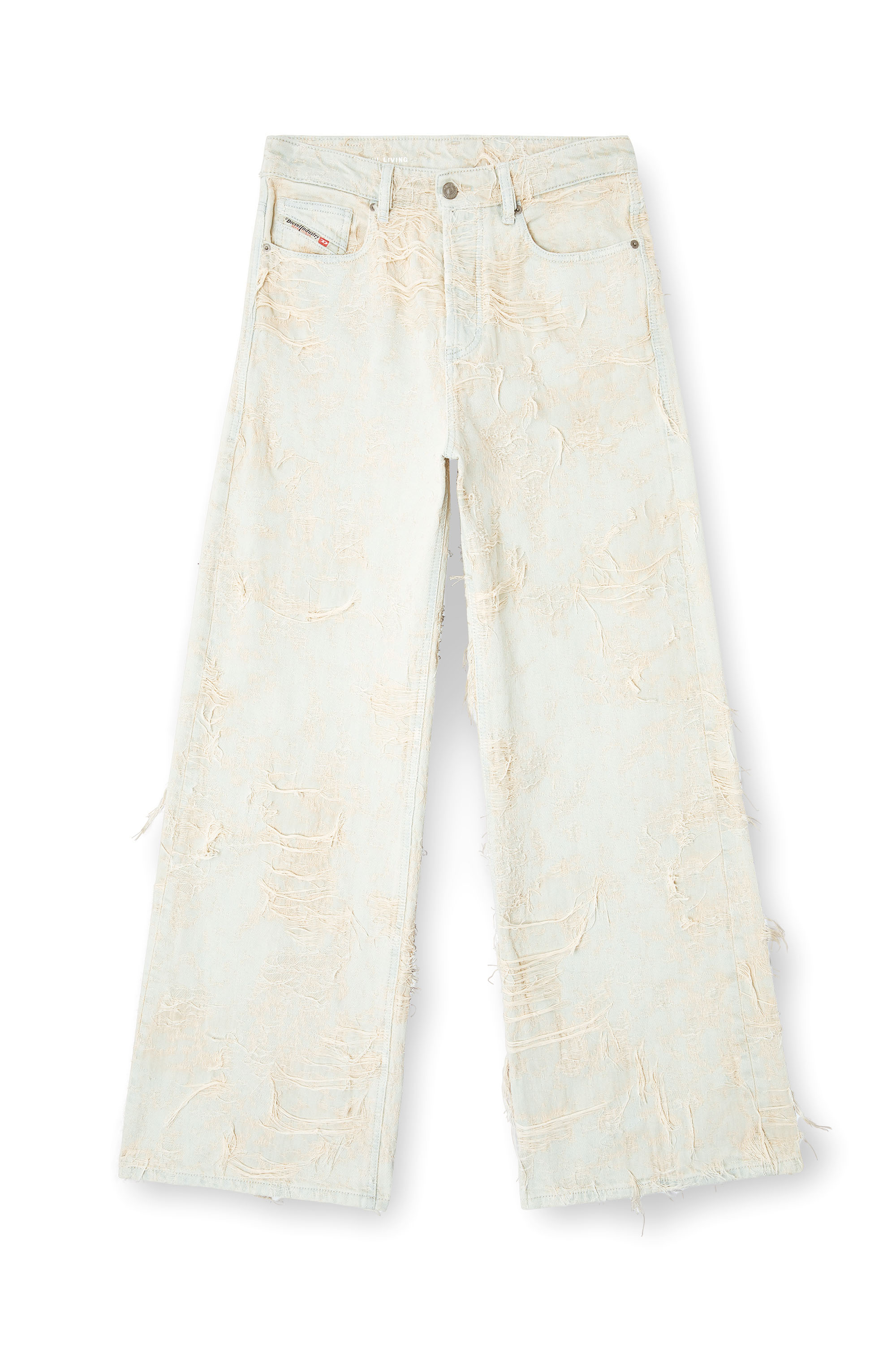 Diesel - Relaxed Jeans 1996 D-Sire 09M40 Mujer, Blanco - 3