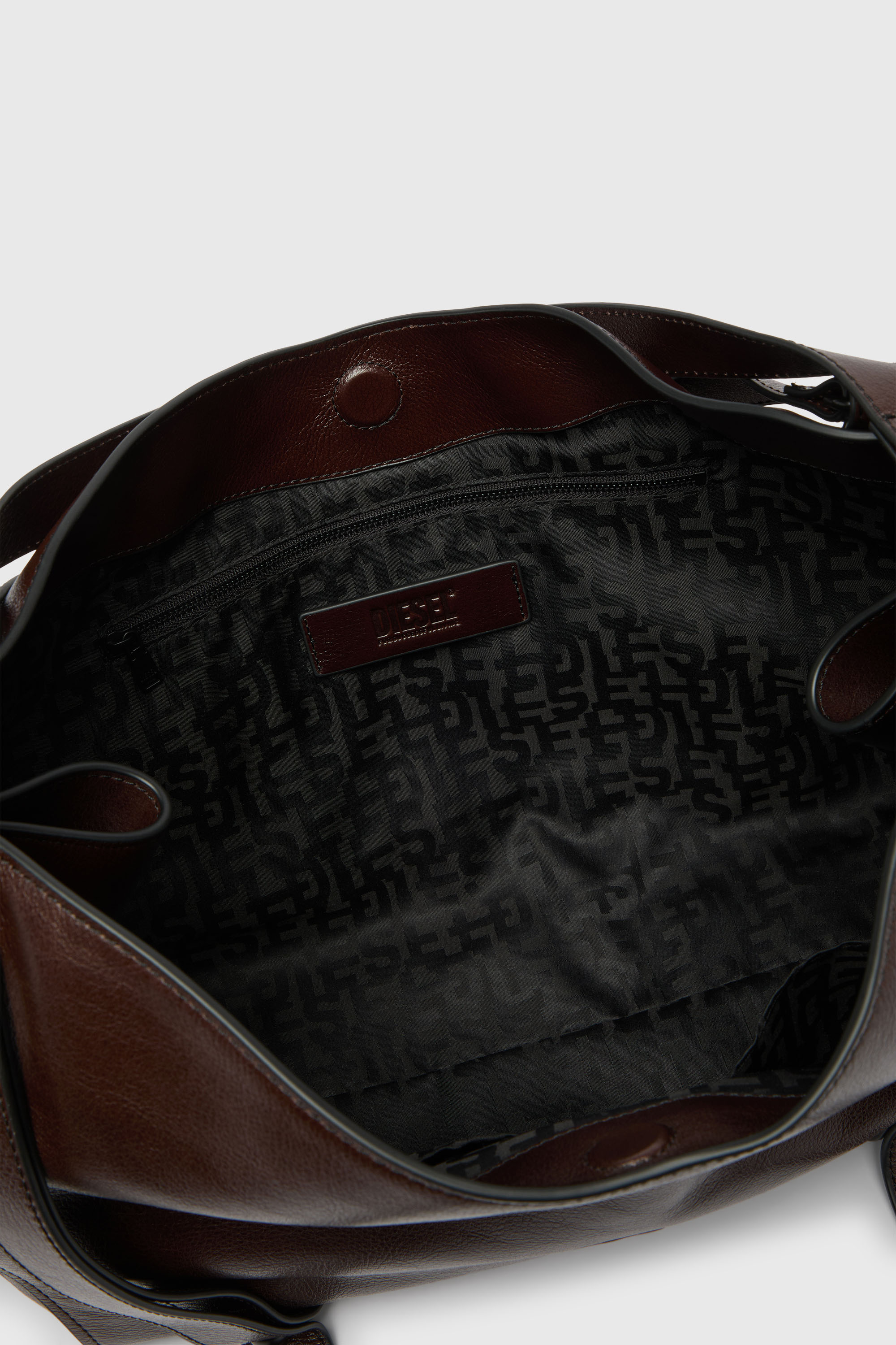 Diesel - D-ONE TOPHANDLE M, D-One - Bolso de mano medio de piel Unisex in Marr&oacute;n - 5