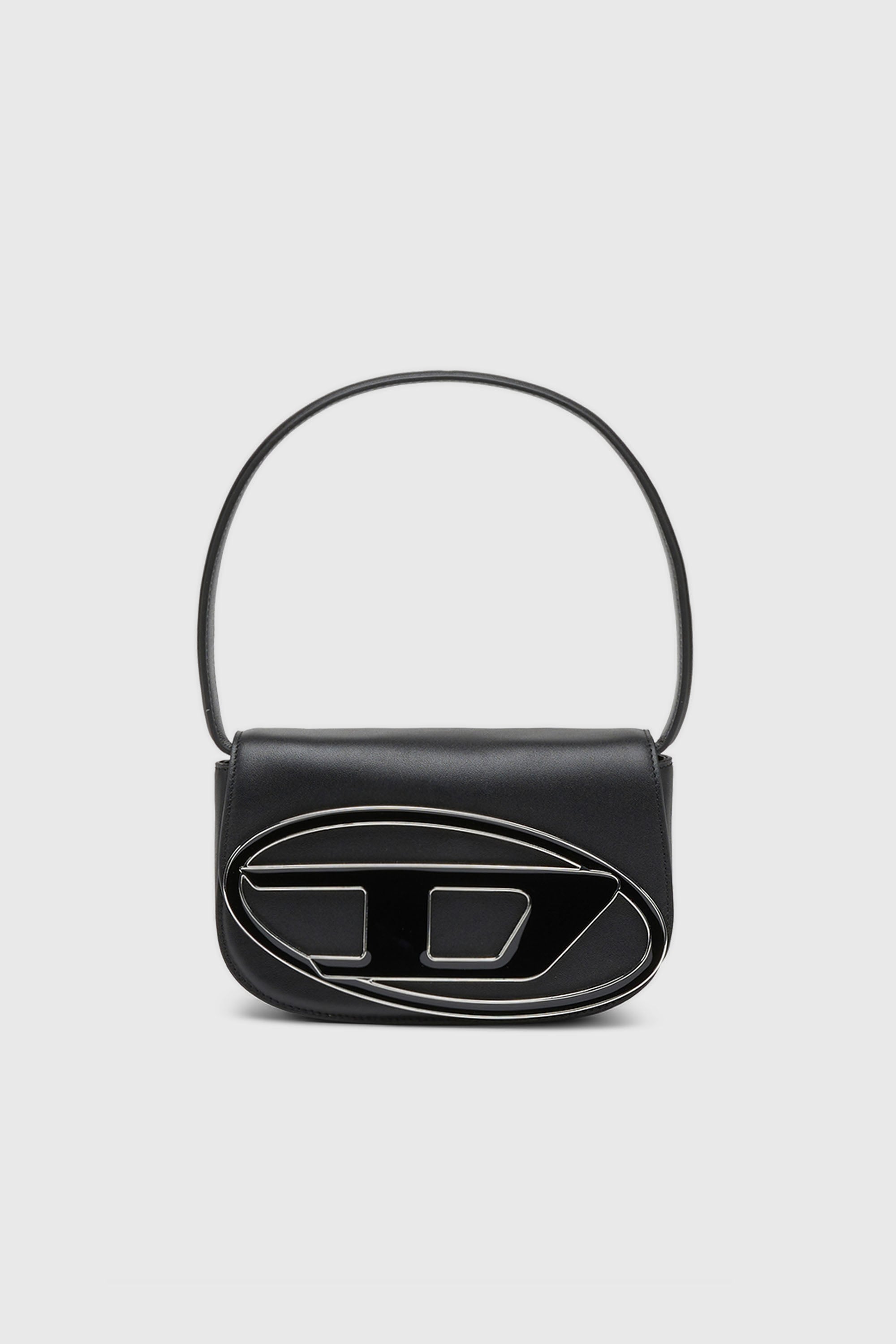 Diesel - 1DR, 1DR-Bolso ic&oacute;nico de hombro de cuero napa Mujer in Negro - 1