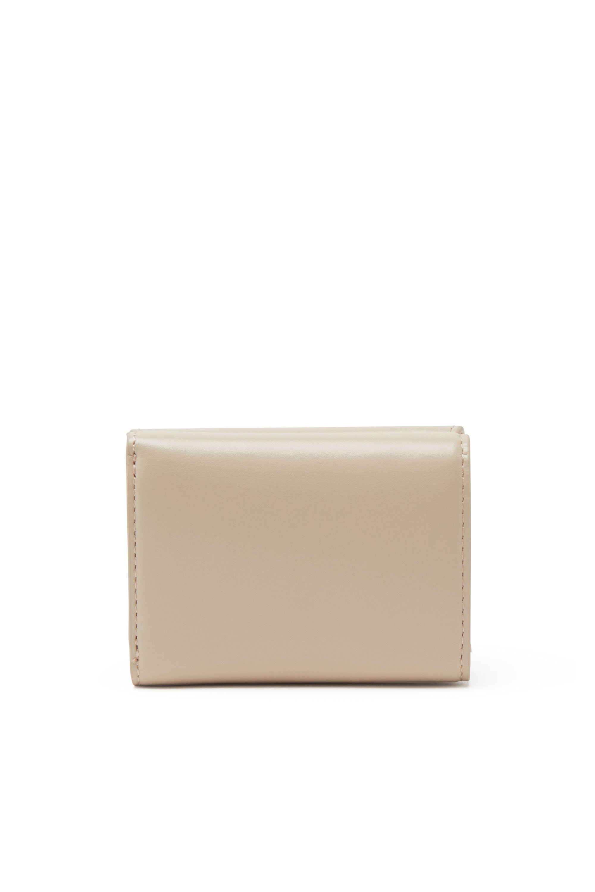 Diesel - 1DR TRI FOLD COIN XS II, Cartera de cuero que se pliega en tres Mujer in Beige - 2