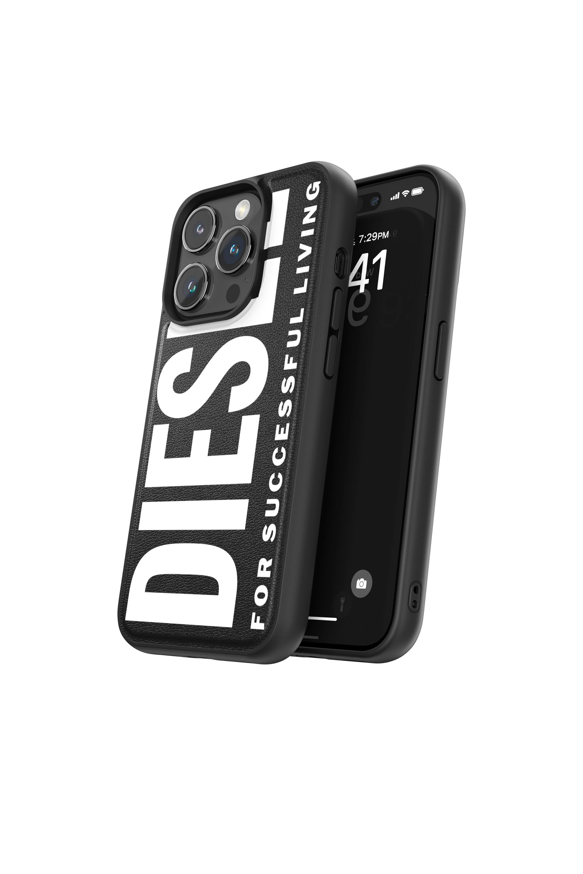 Diesel - 54166 MOULDED CASE, Funda moldeada iP15 Pro Unisex in Negro - 3
