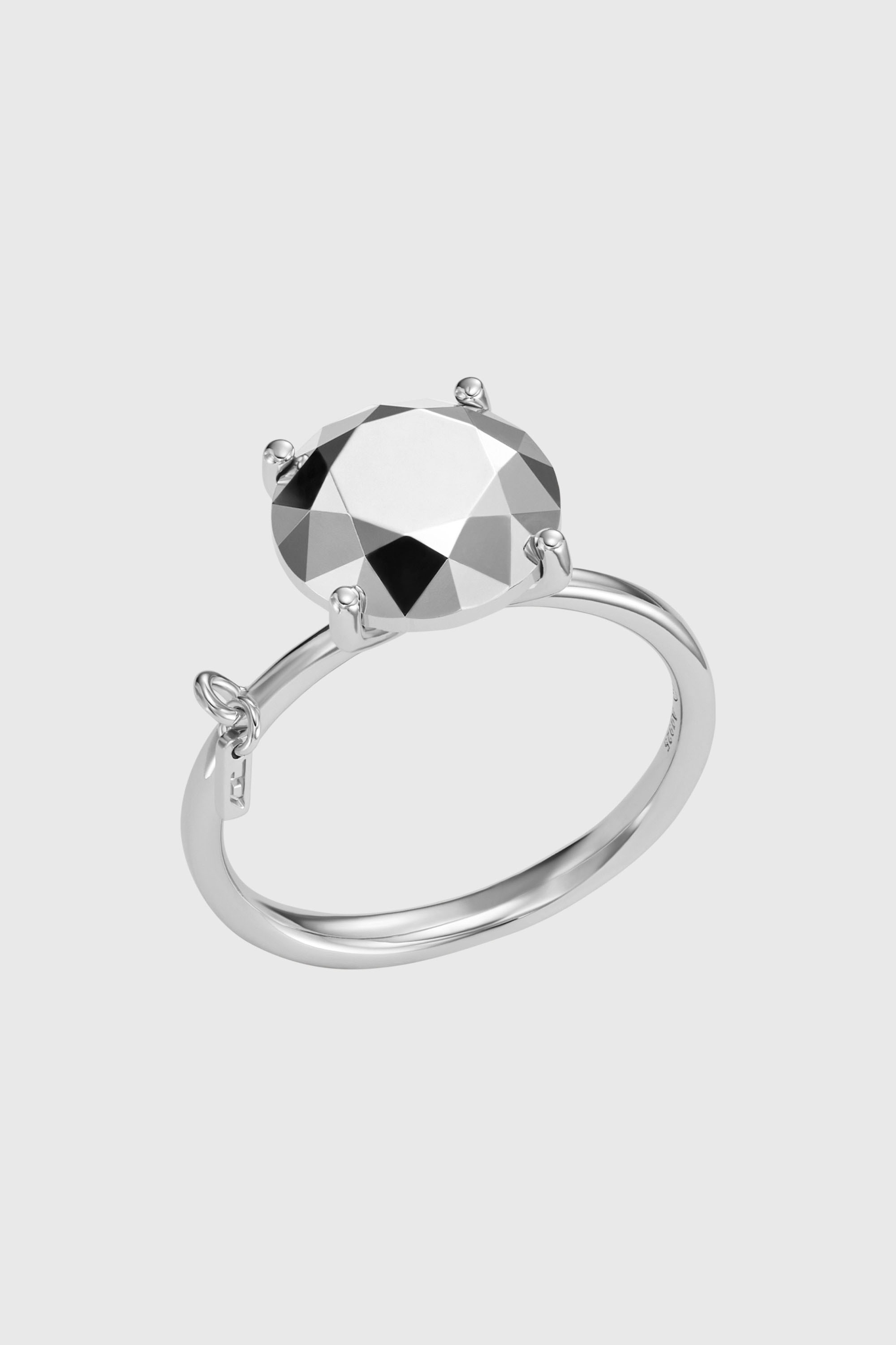 Diesel - DL1353040 STERLING SILVER JEWEL, Anillo de plata esterlina con corte de diamante Unisex in Plateado - 1
