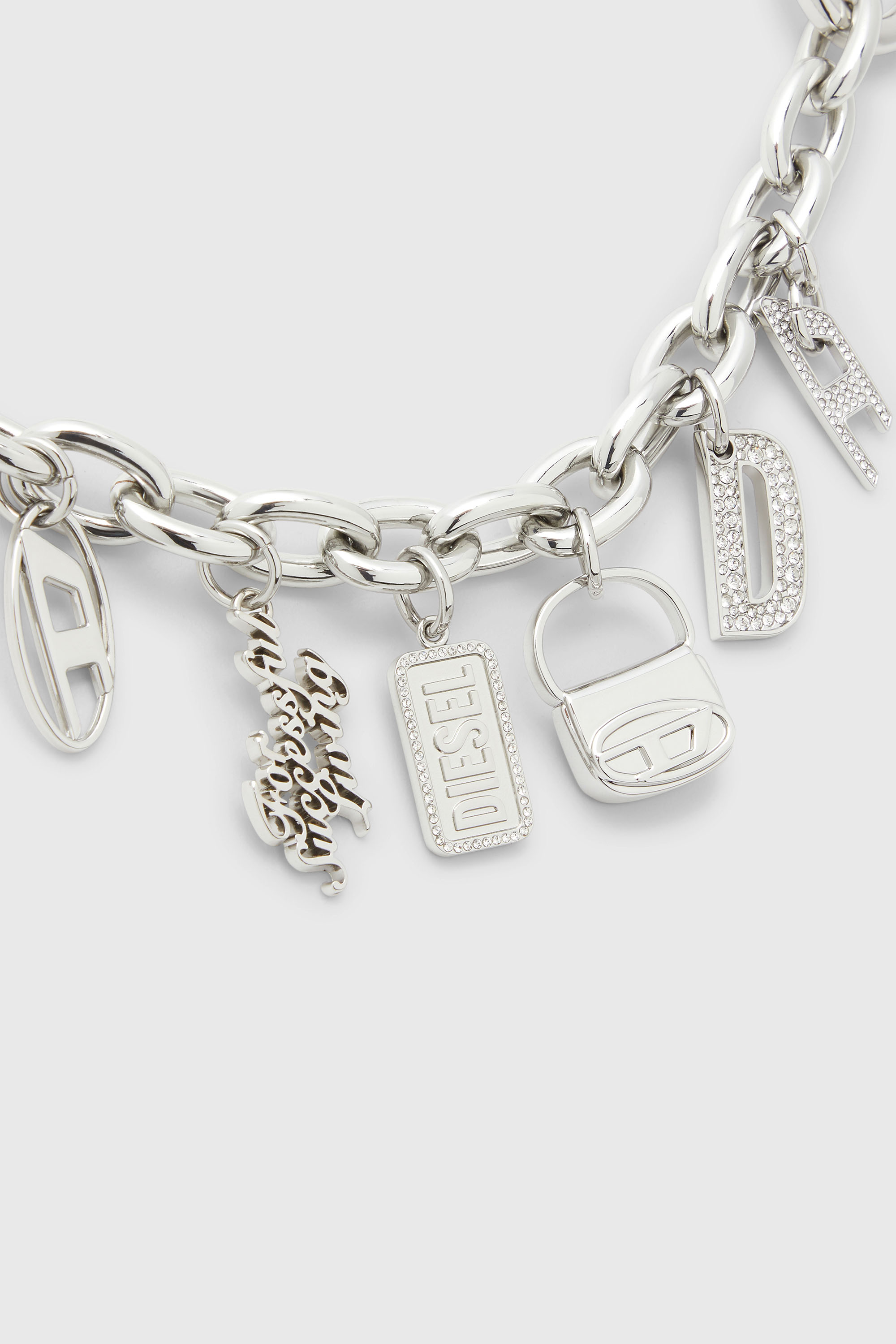 Diesel - CHAIN-D S, Charm cadena desmontable Mujer in Plateado - 2