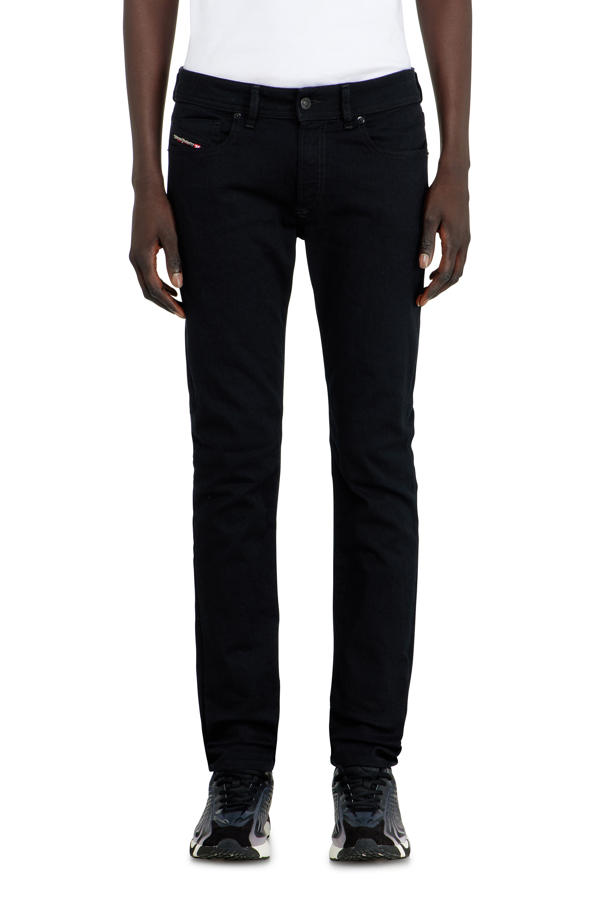 Diesel - Skinny Jeans 1979 Sleenker 09C51 Hombre, Negro/Gris oscuro - 4