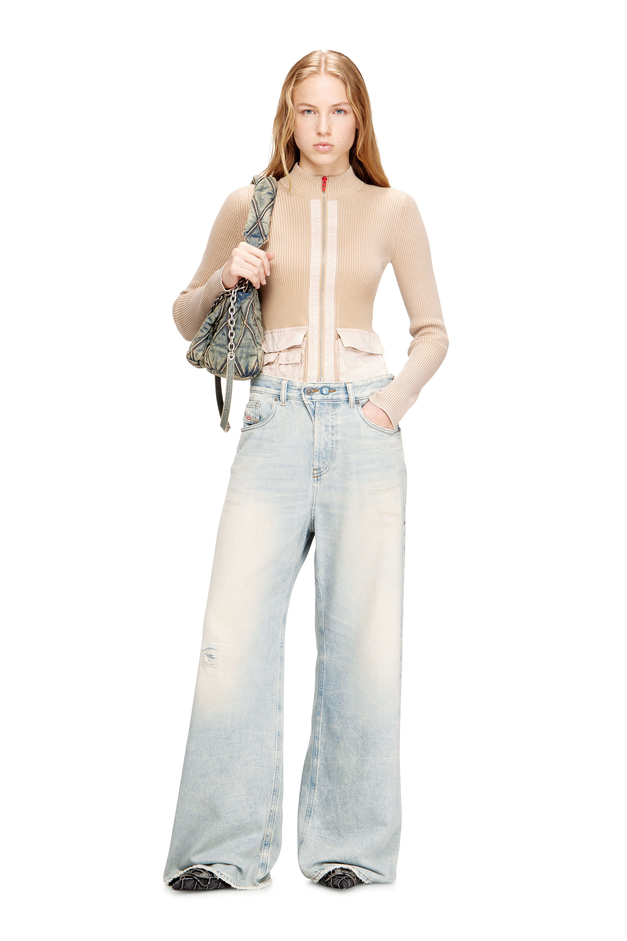 Diesel - Relaxed Jeans 1996 D-Sire 09N22 Mujer, Azul Claro - 2