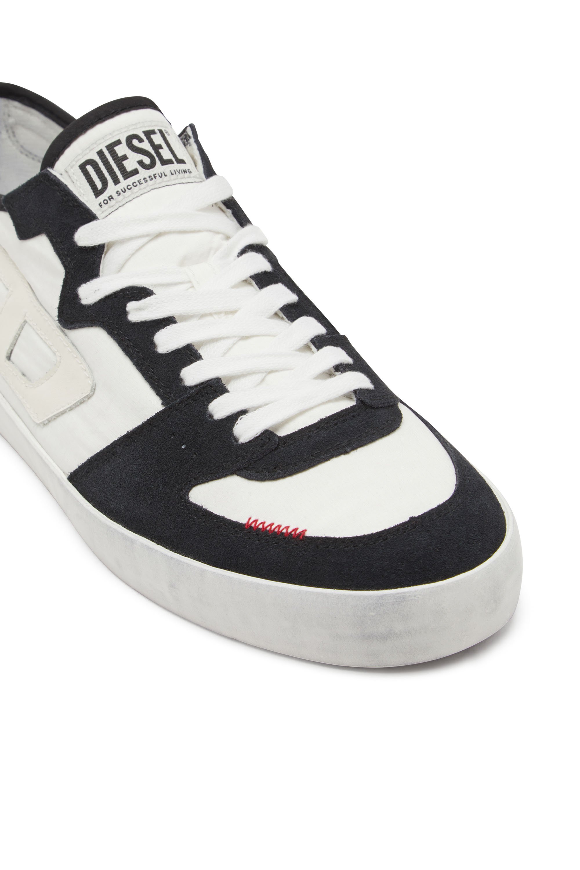 Diesel - S-LEROJI D-1 LOW, Deportivas de ripstop acolchado y gamuza Hombre in Multicolor - 4