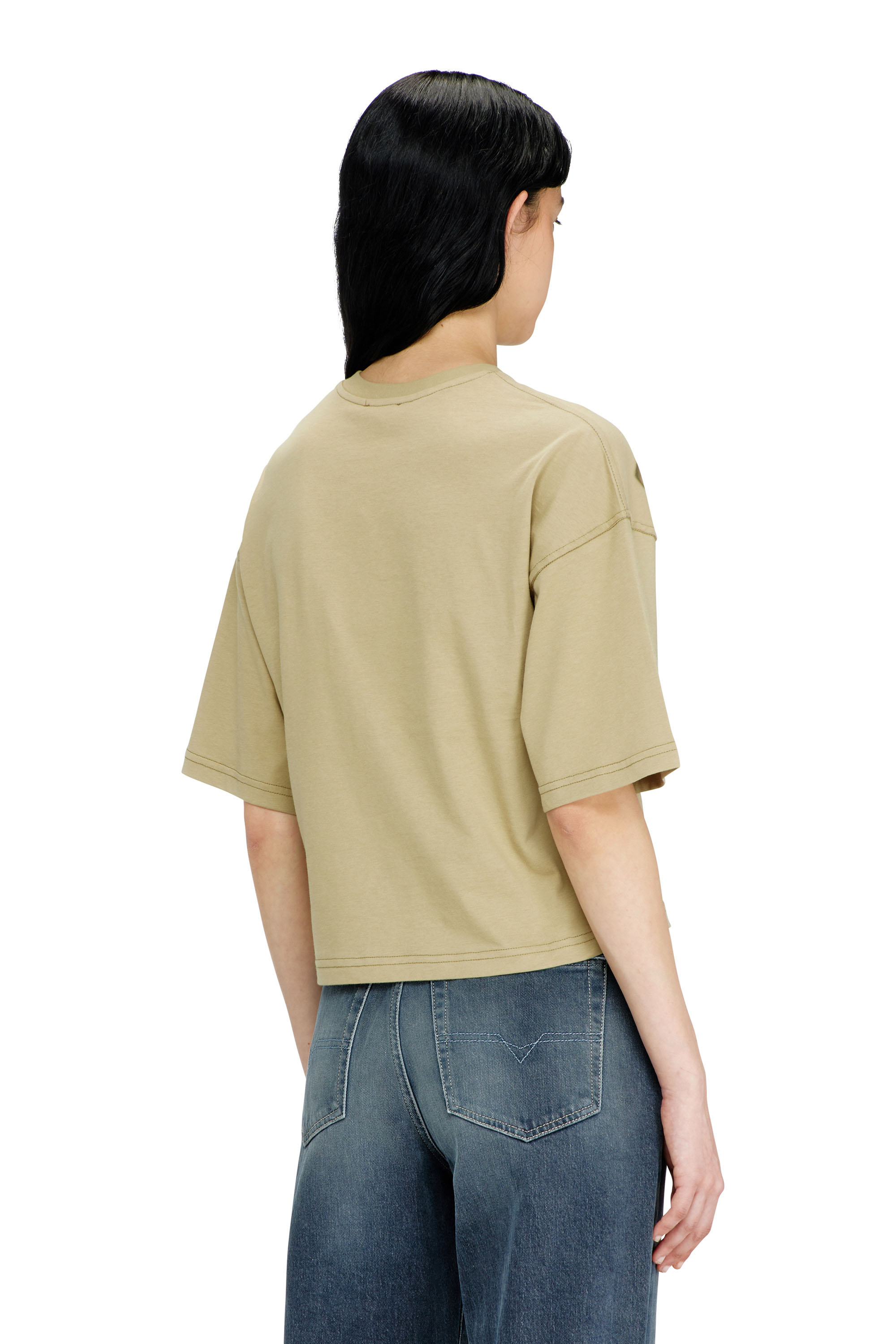 Diesel - T-CROPYN-AA1, Camiseta corta con estampado digital Mujer in ToBeDefined - 4