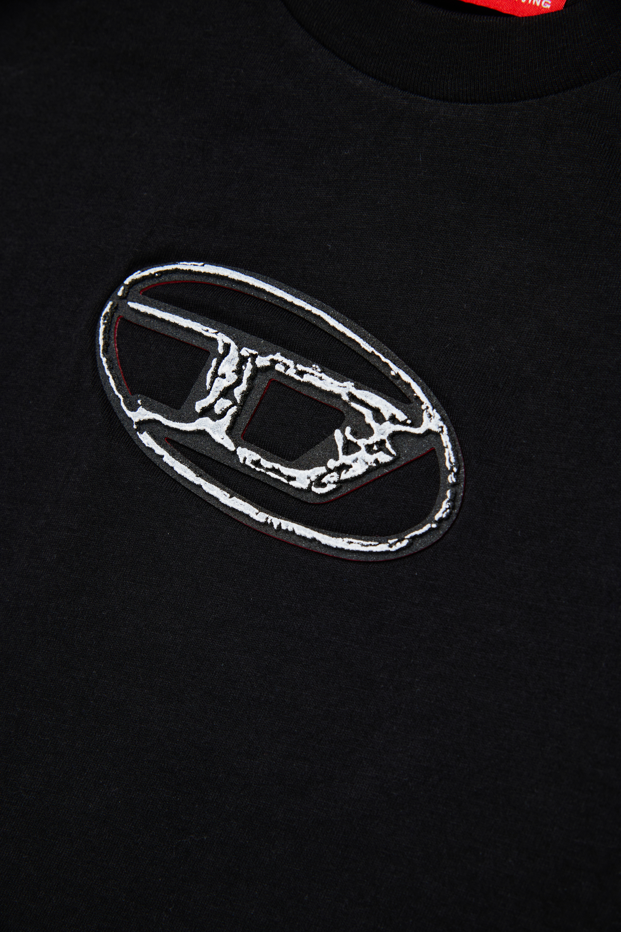 Diesel - TREDEN OVER, Camiseta de algodón Hombre in Negro - 4