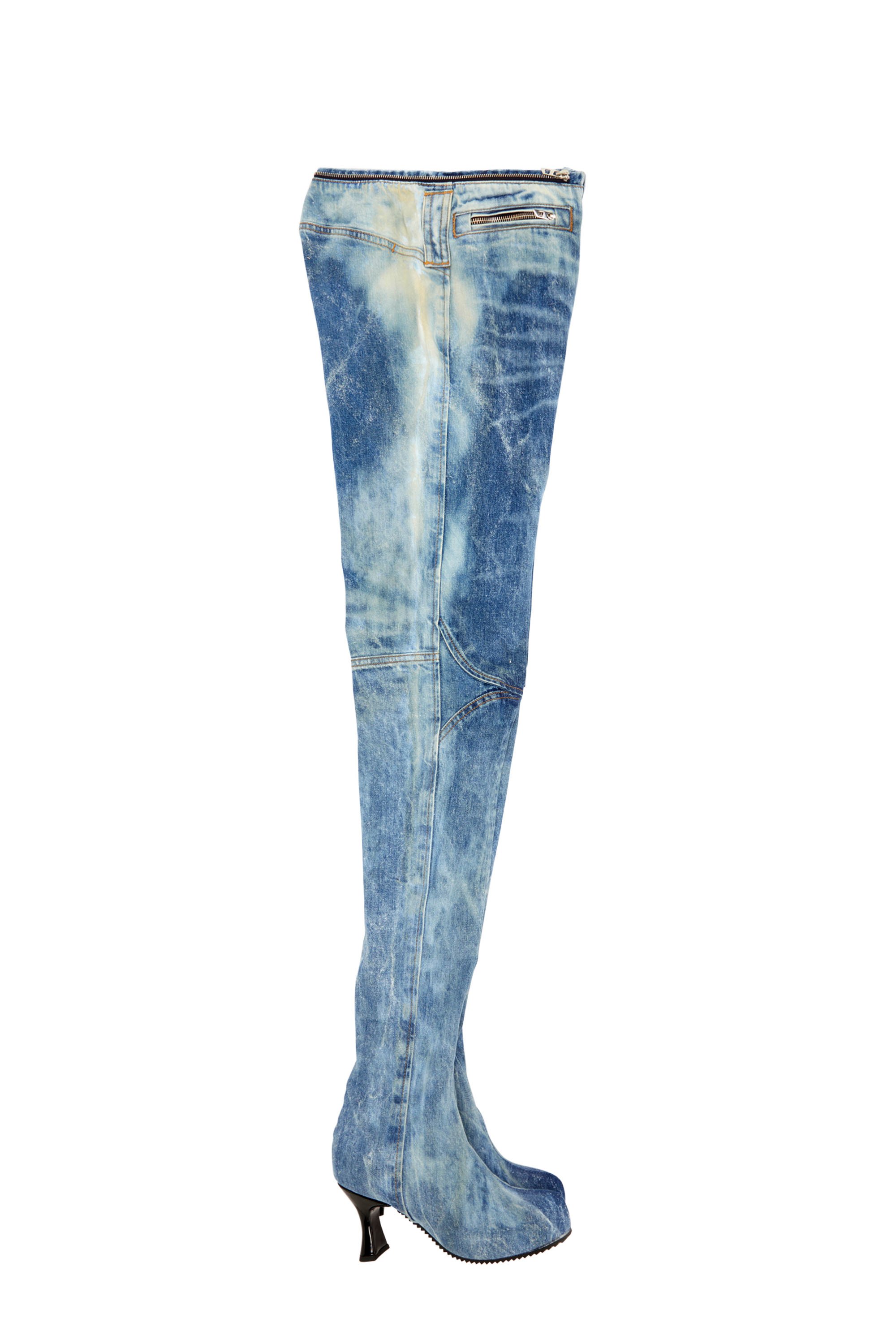 Diesel - Woman Straight Jeans D-Gen 0PGAM, Medium blue - Image 6