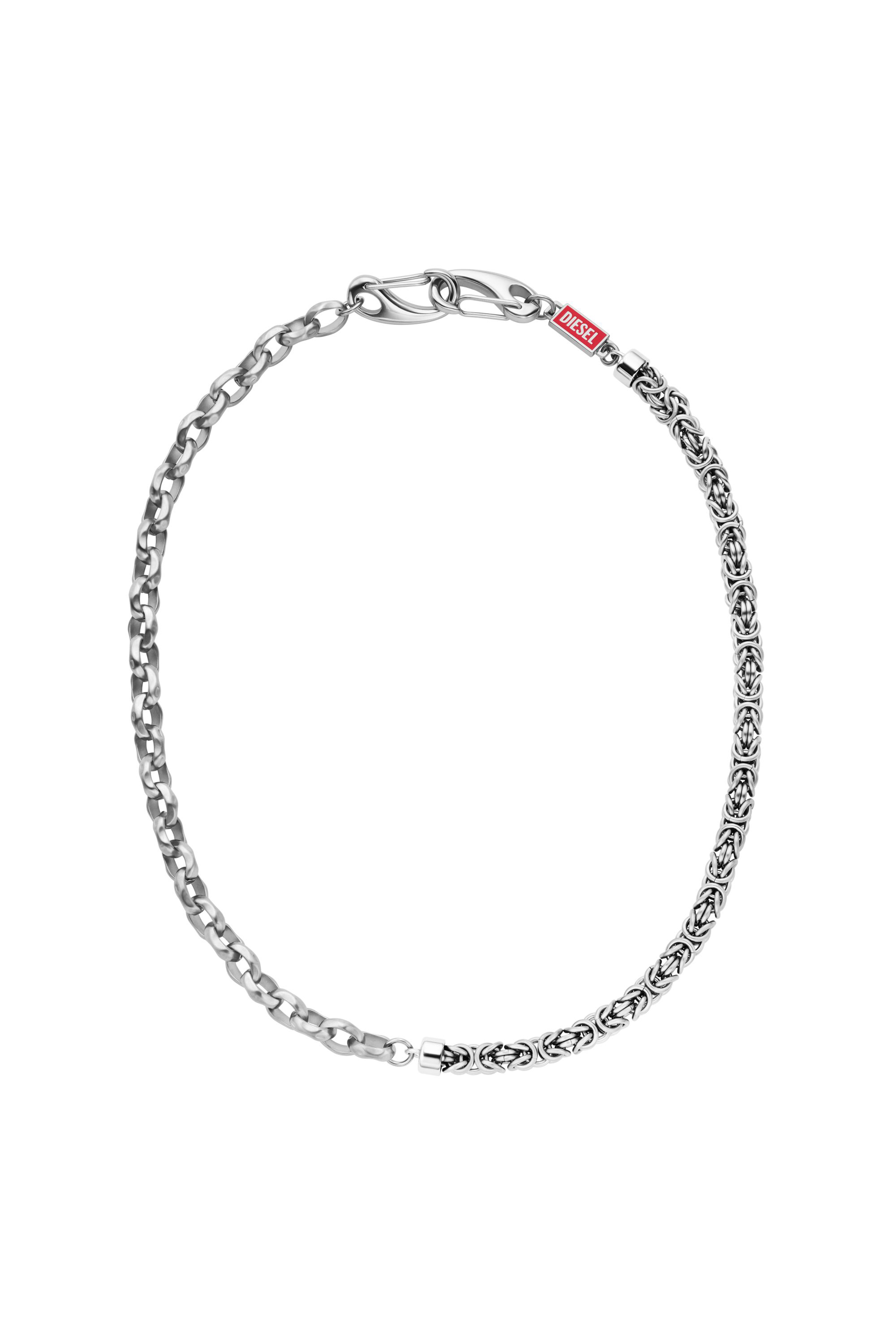 Diesel - DX1694040 JEWELLERY, Cadena de acero inoxidable multiuso Unisex in Plateado - 1